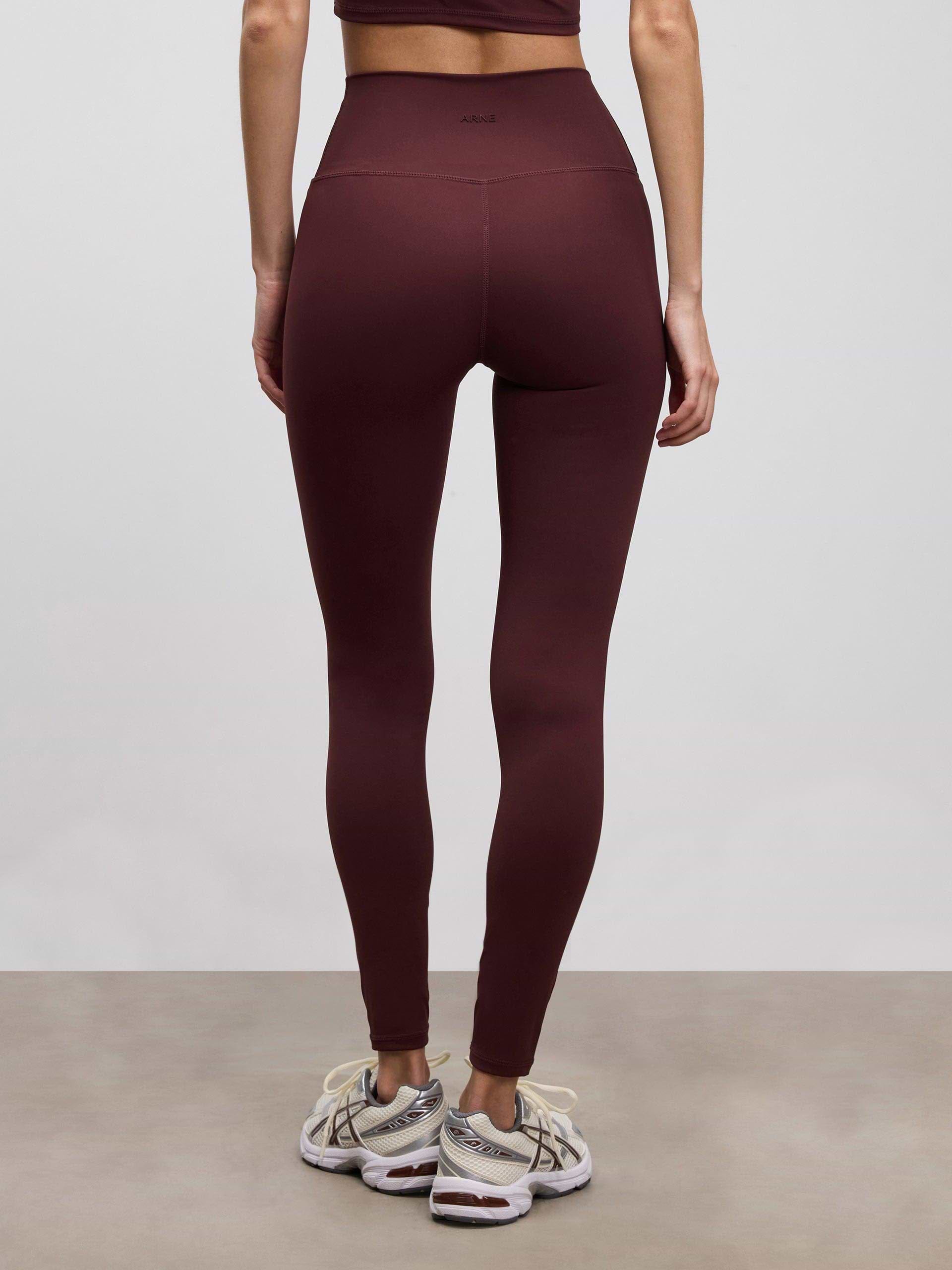 Womens Active Legging in Burgundy
