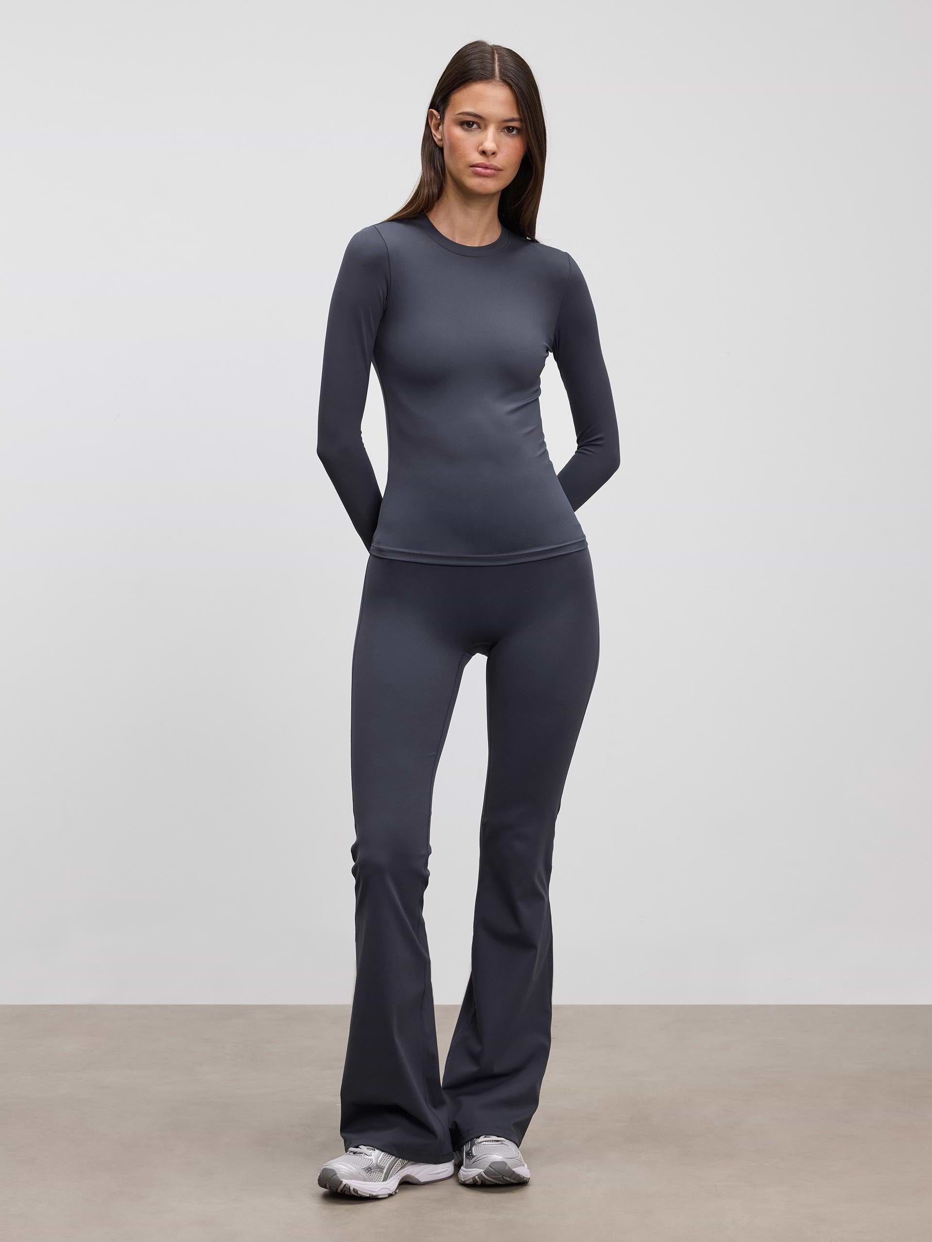Womens Active Long Sleeve T-Shirt in Slate Blue