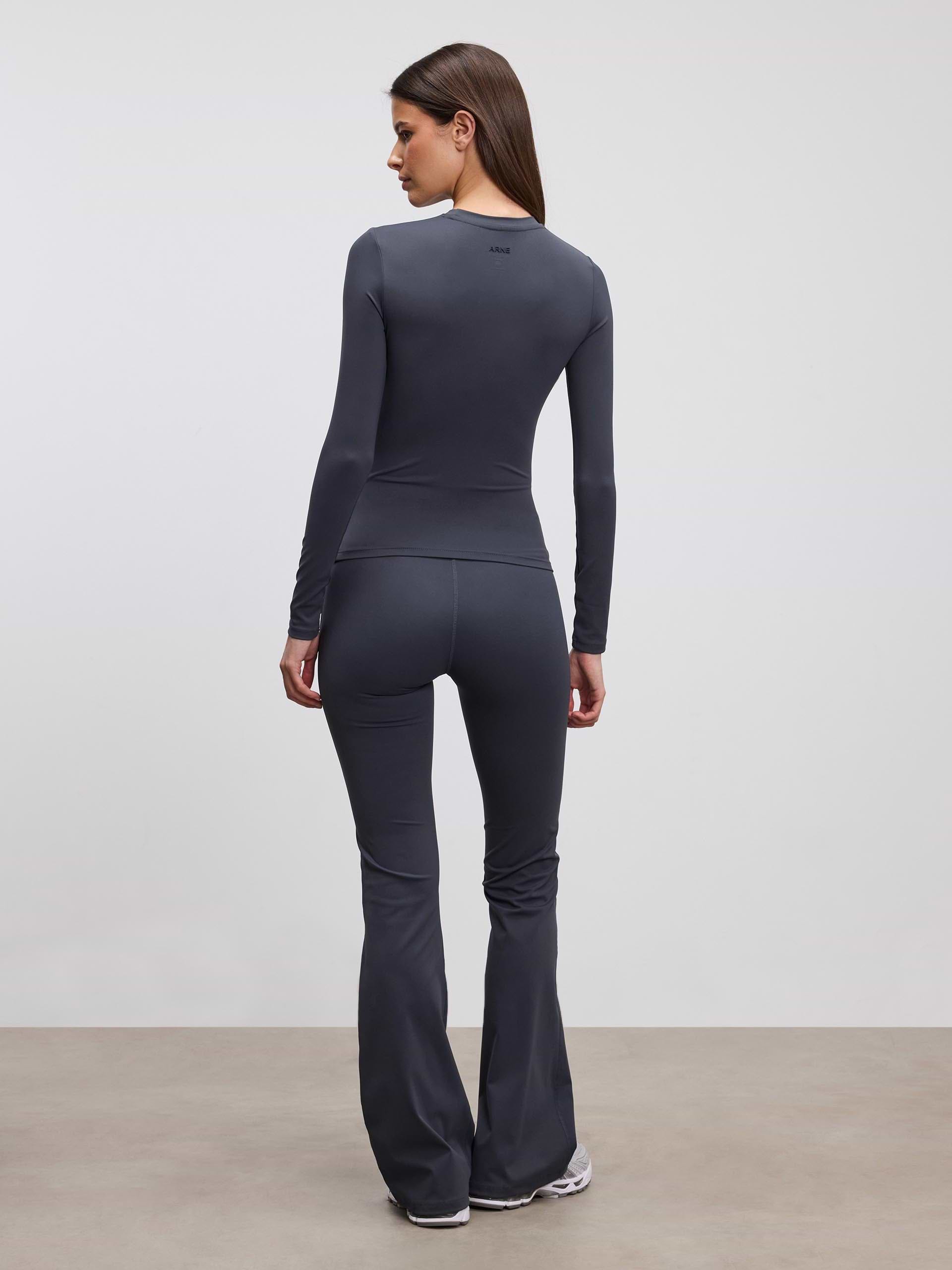 Womens Active Long Sleeve T-Shirt in Slate Blue