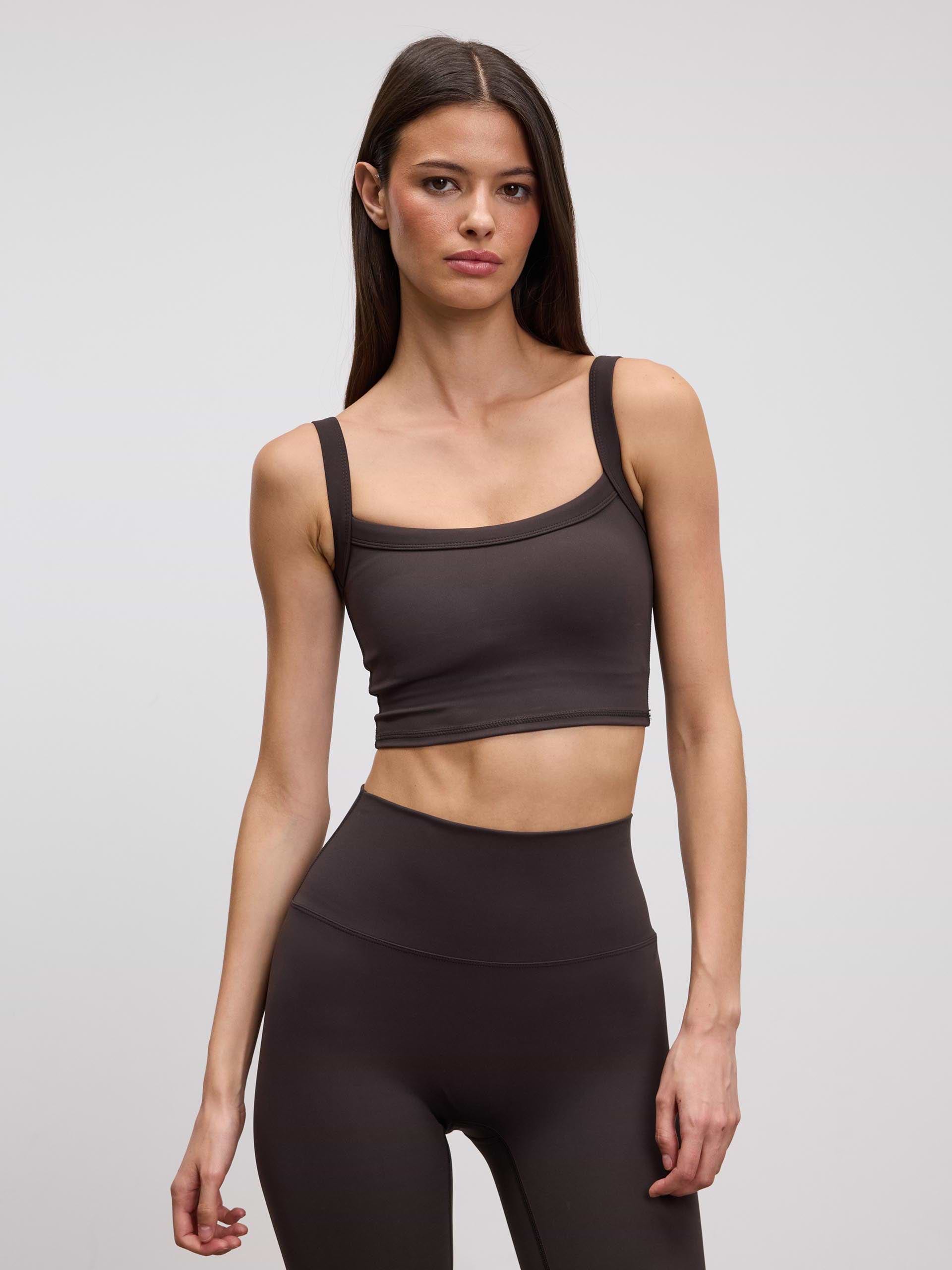 Womens Active Sports Bra in Brown