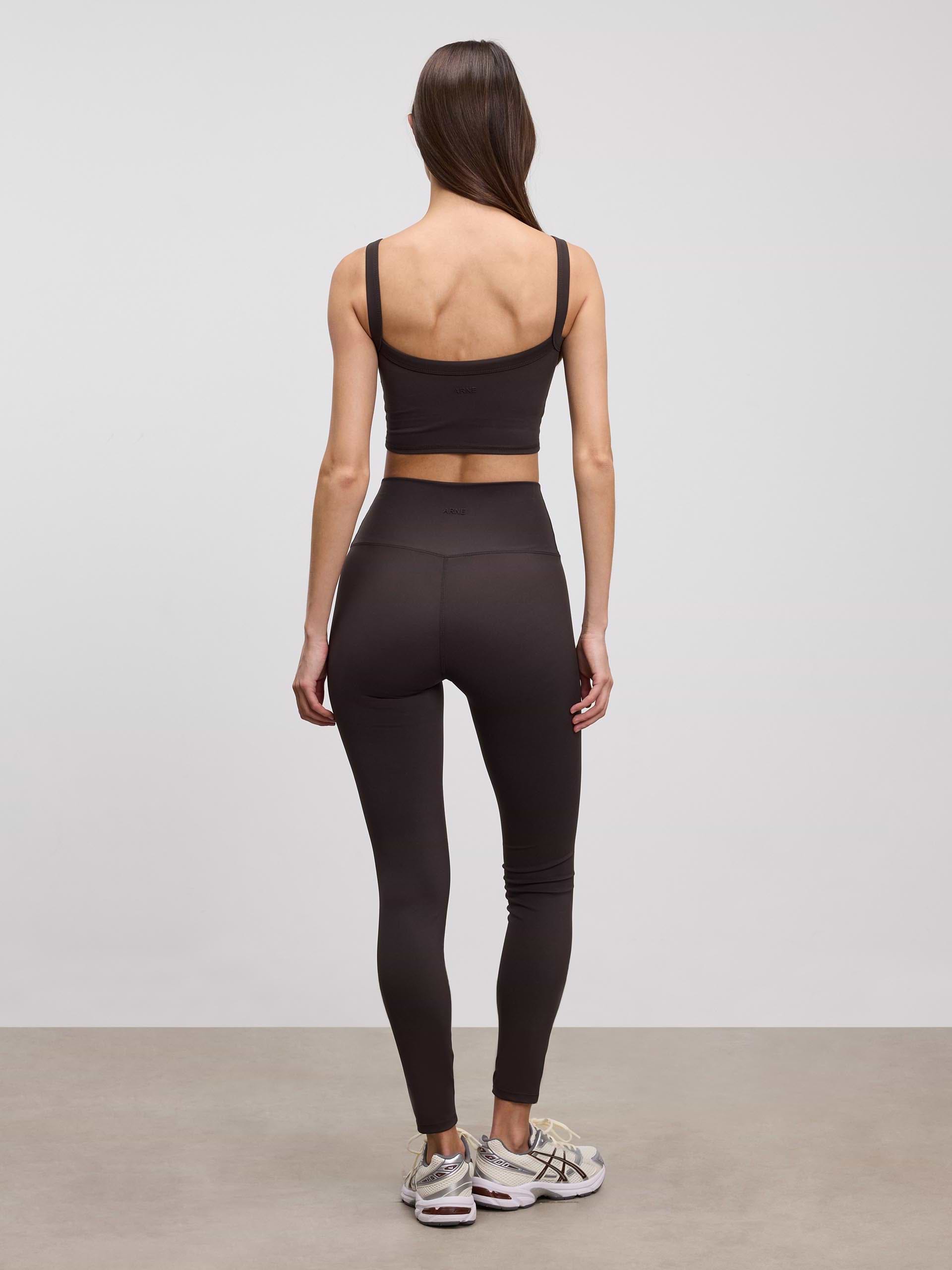 Womens Active Sports Bra in Brown