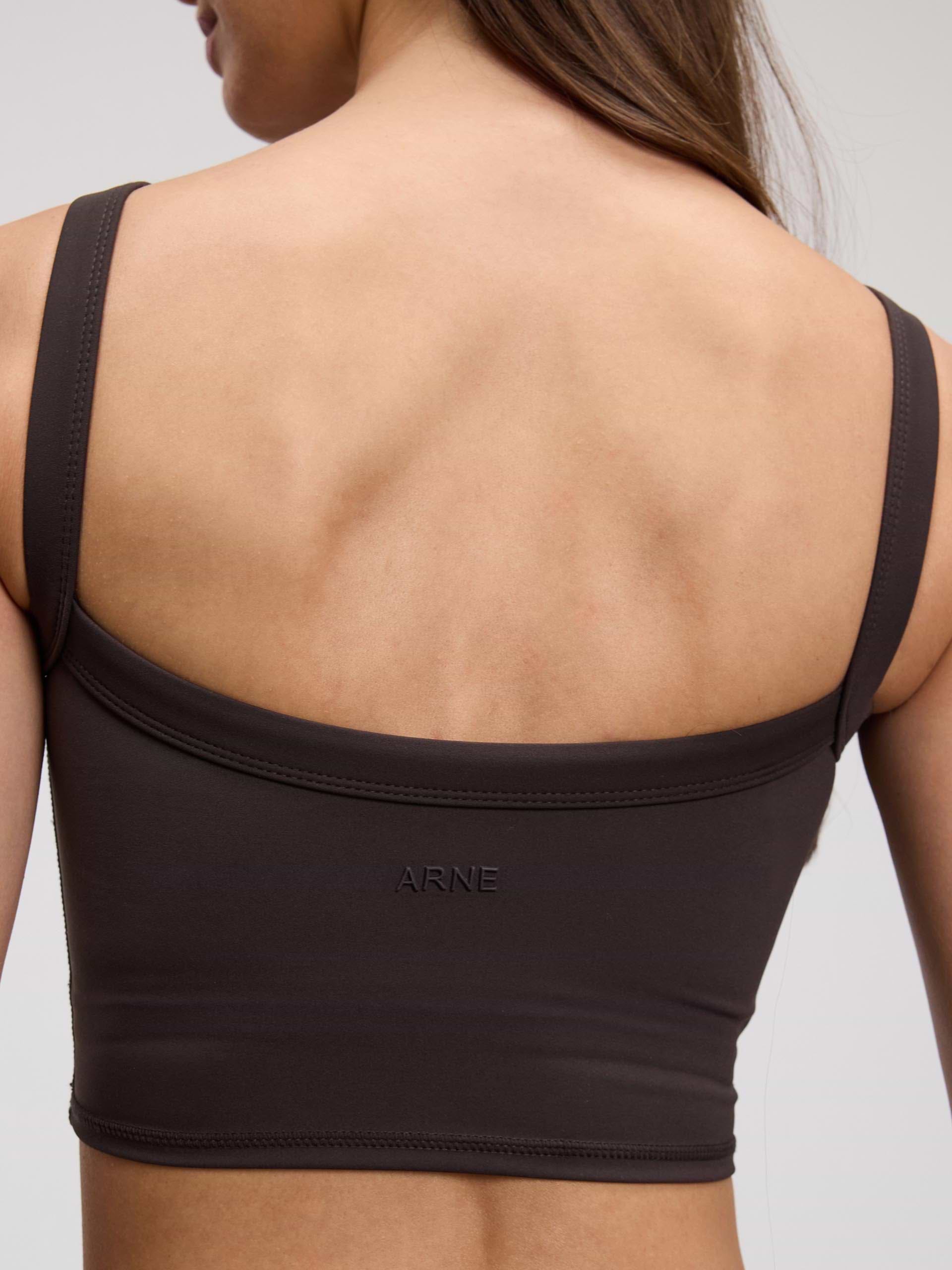 Womens Active Sports Bra in Brown