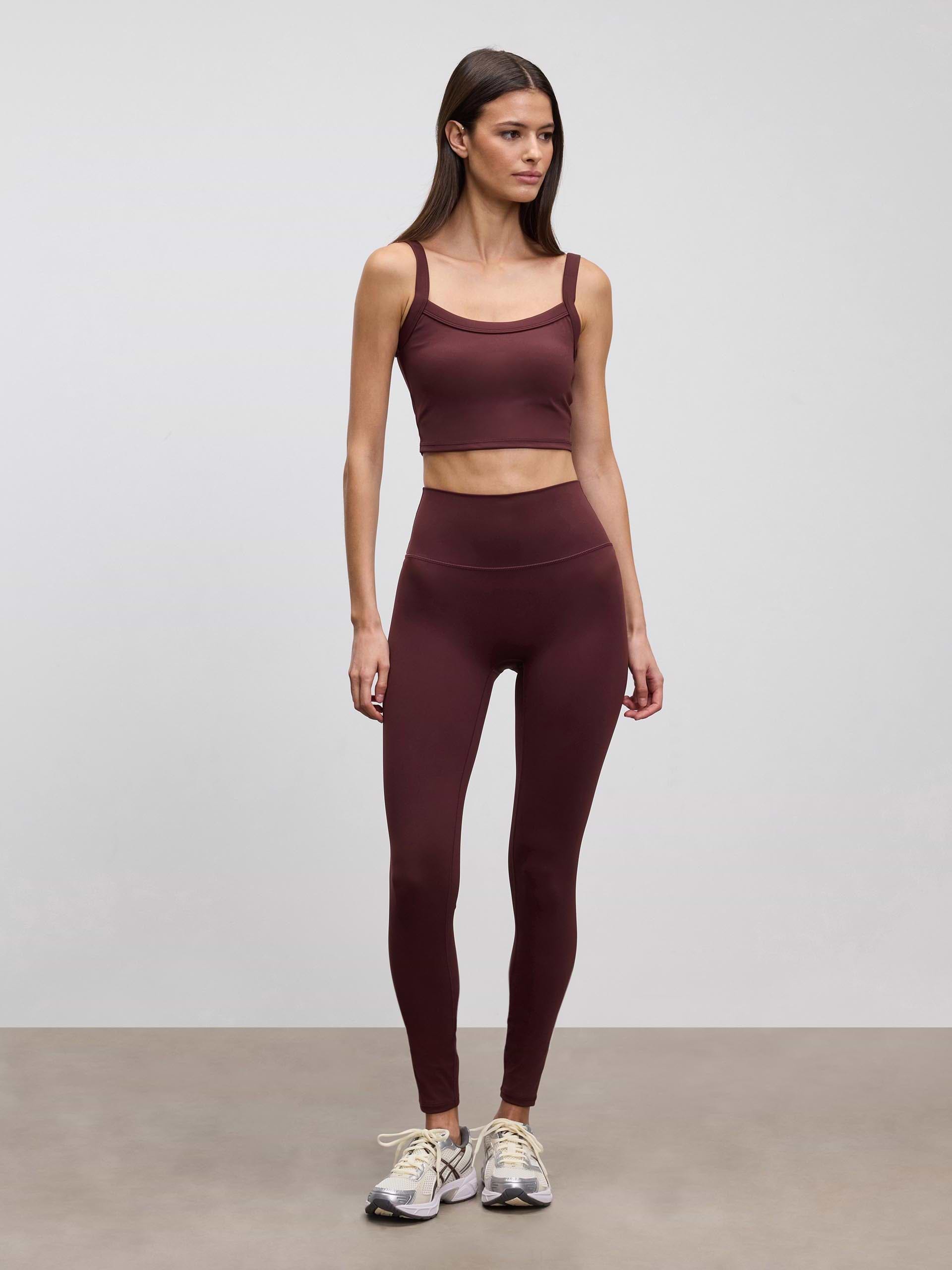Womens Active Sports Bra in Burgundy