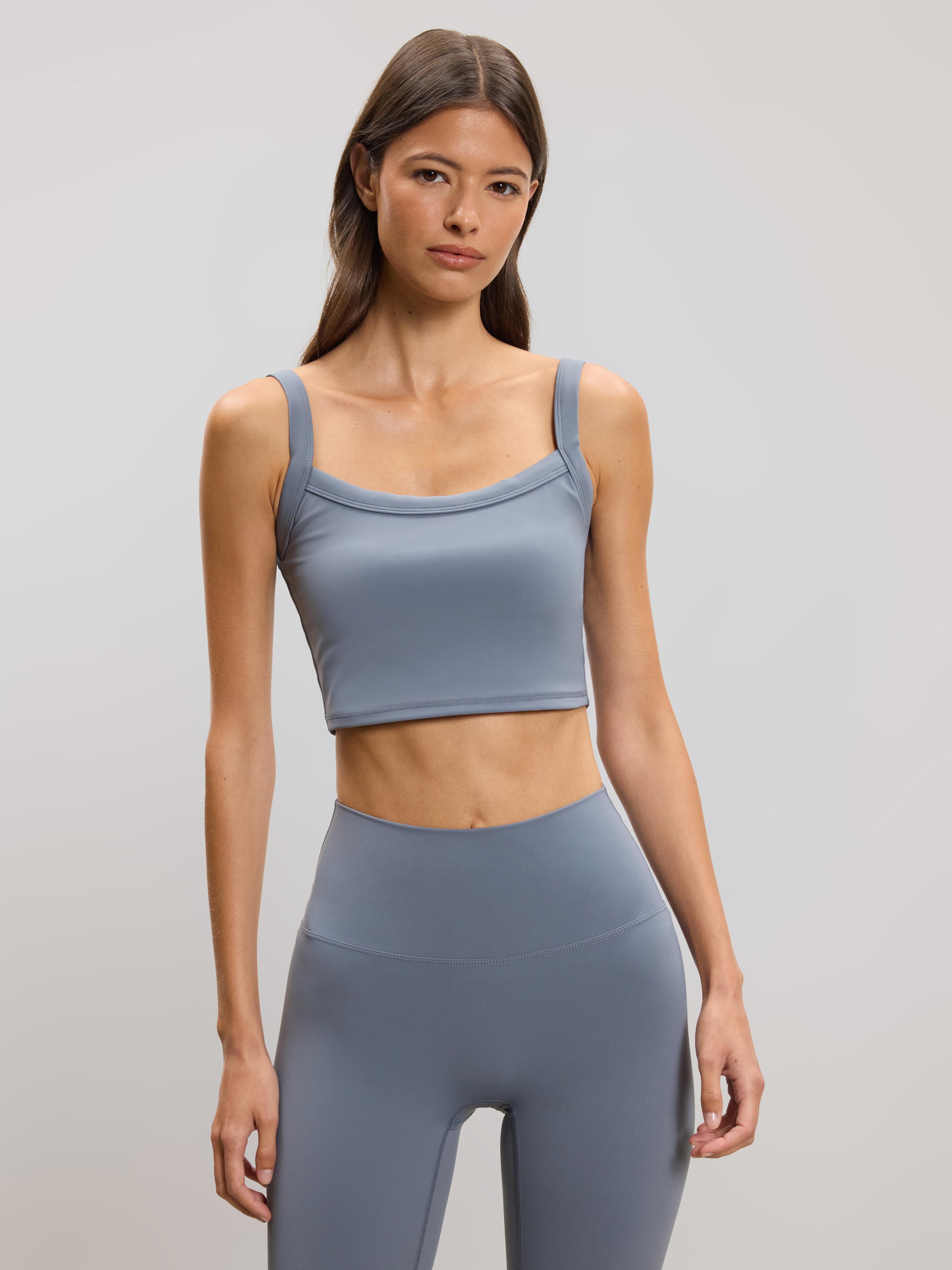 Womens Active Sports Bra in Dove Blue