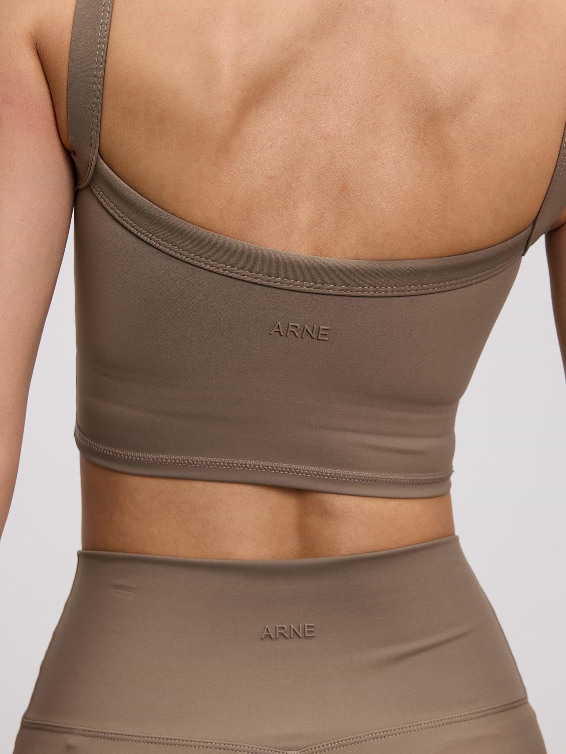 Womens Active Sports Bra in Taupe