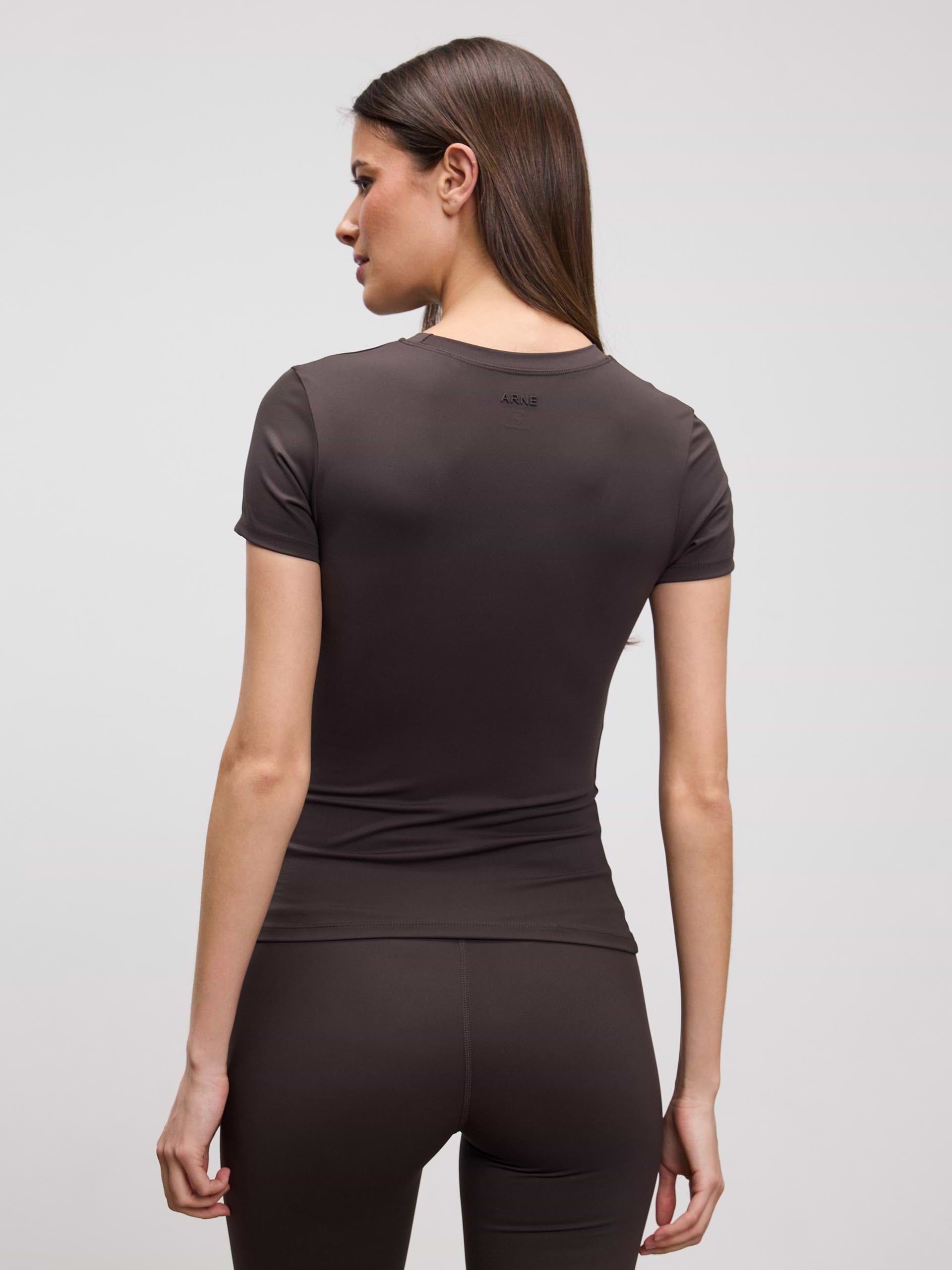 Womens Active T-Shirt in Brown