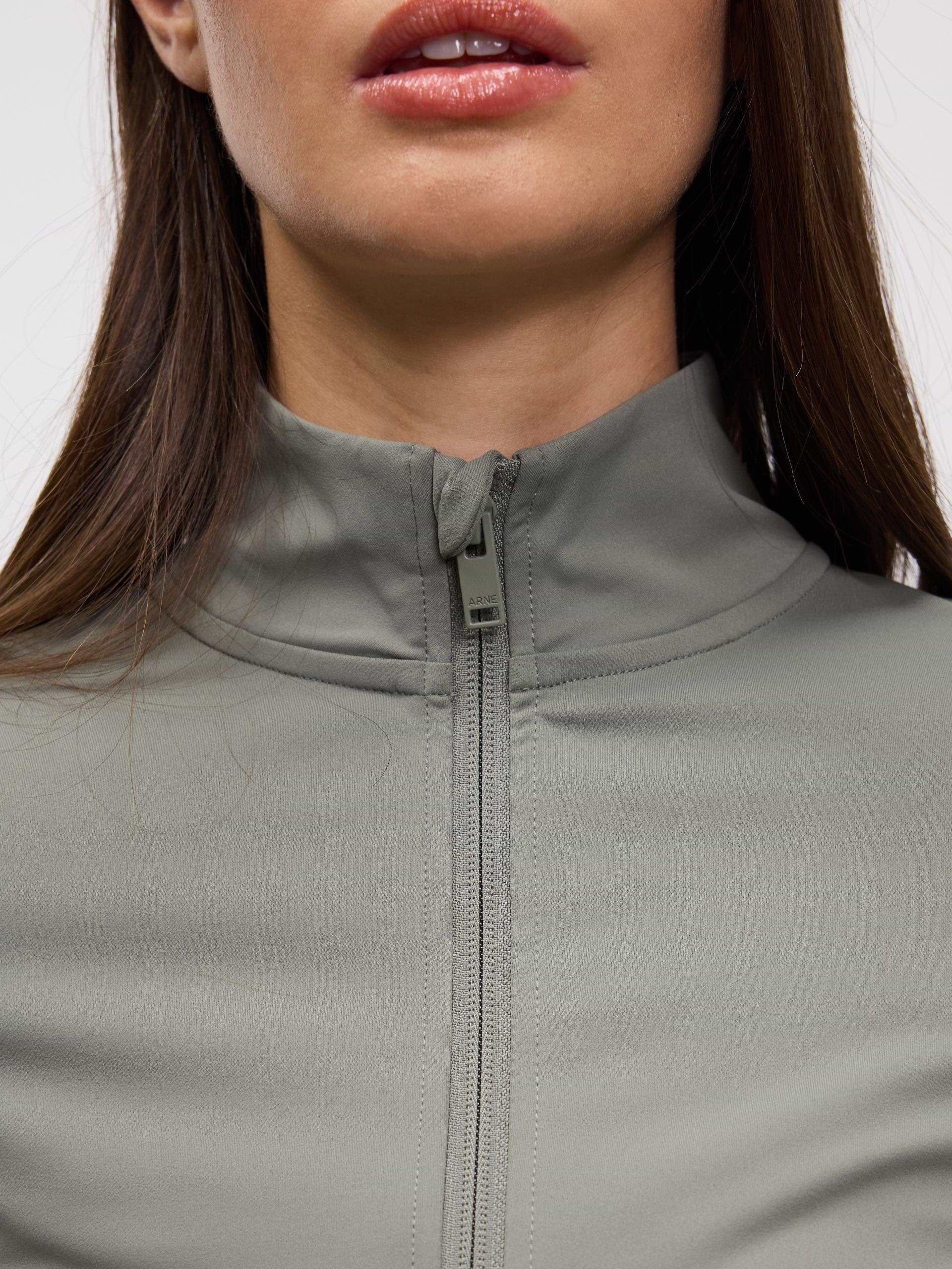 Womens Active Zip Through Jacket in Sage