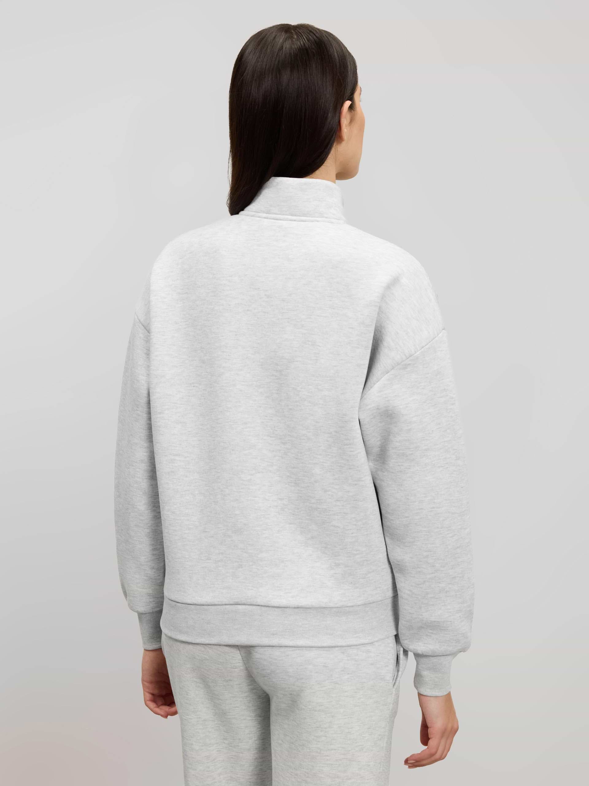 Womens Neoprene Half Zip in Marl Grey