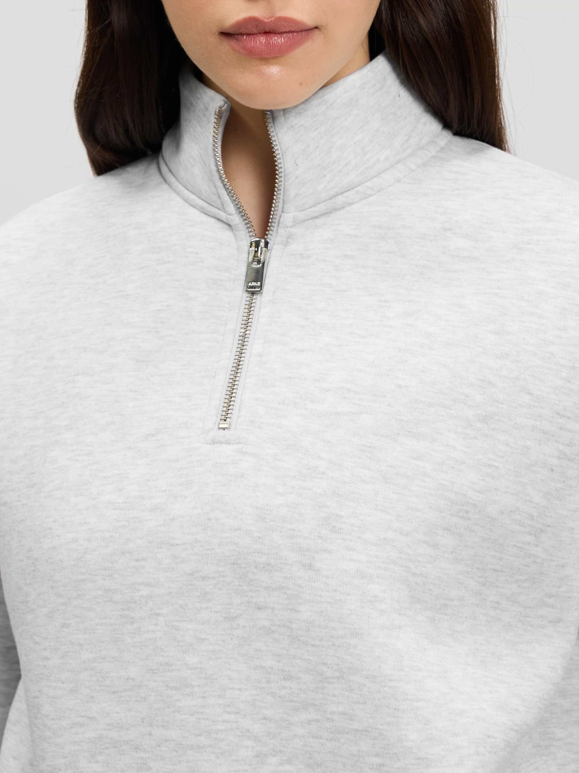 Womens Neoprene Half Zip in Marl Grey