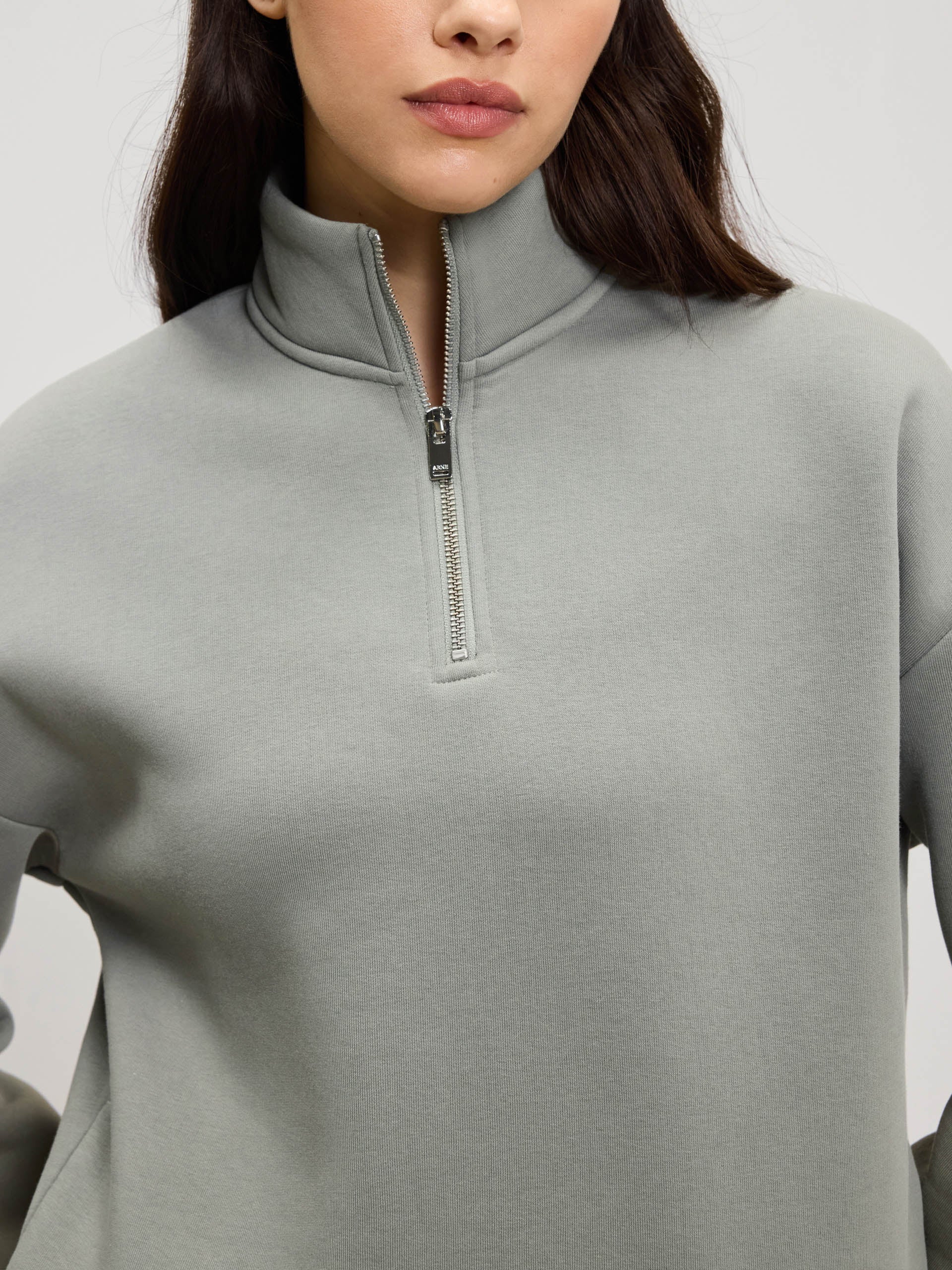 Womens Neoprene Half Zip in Sage