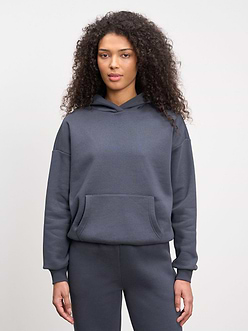 Womens Neoprene Hoodie in Slate Blue