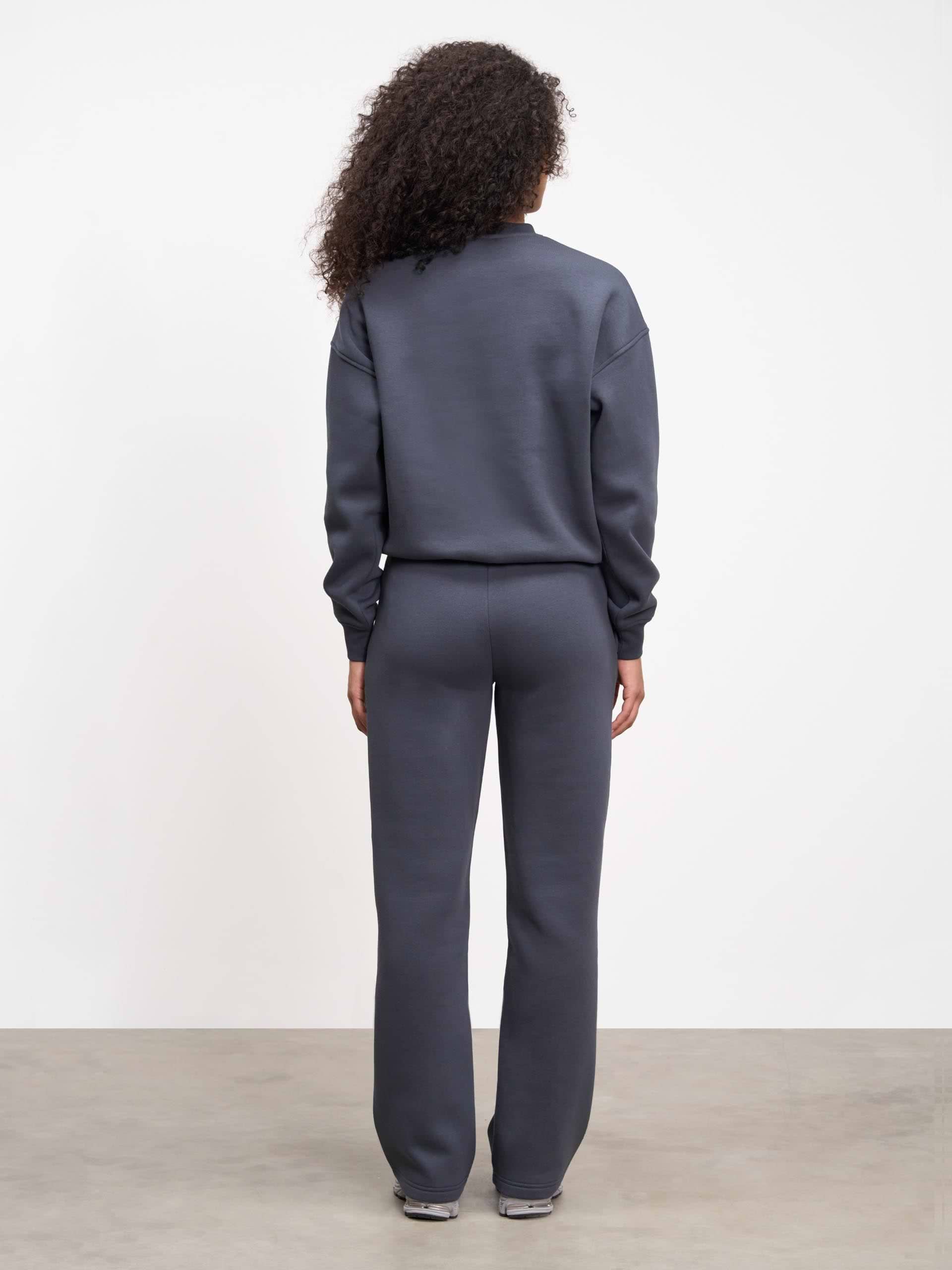 Womens Neoprene Hoodie in Slate Blue