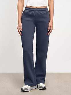 Womens Neoprene Straight Leg Jogger in Slate Blue