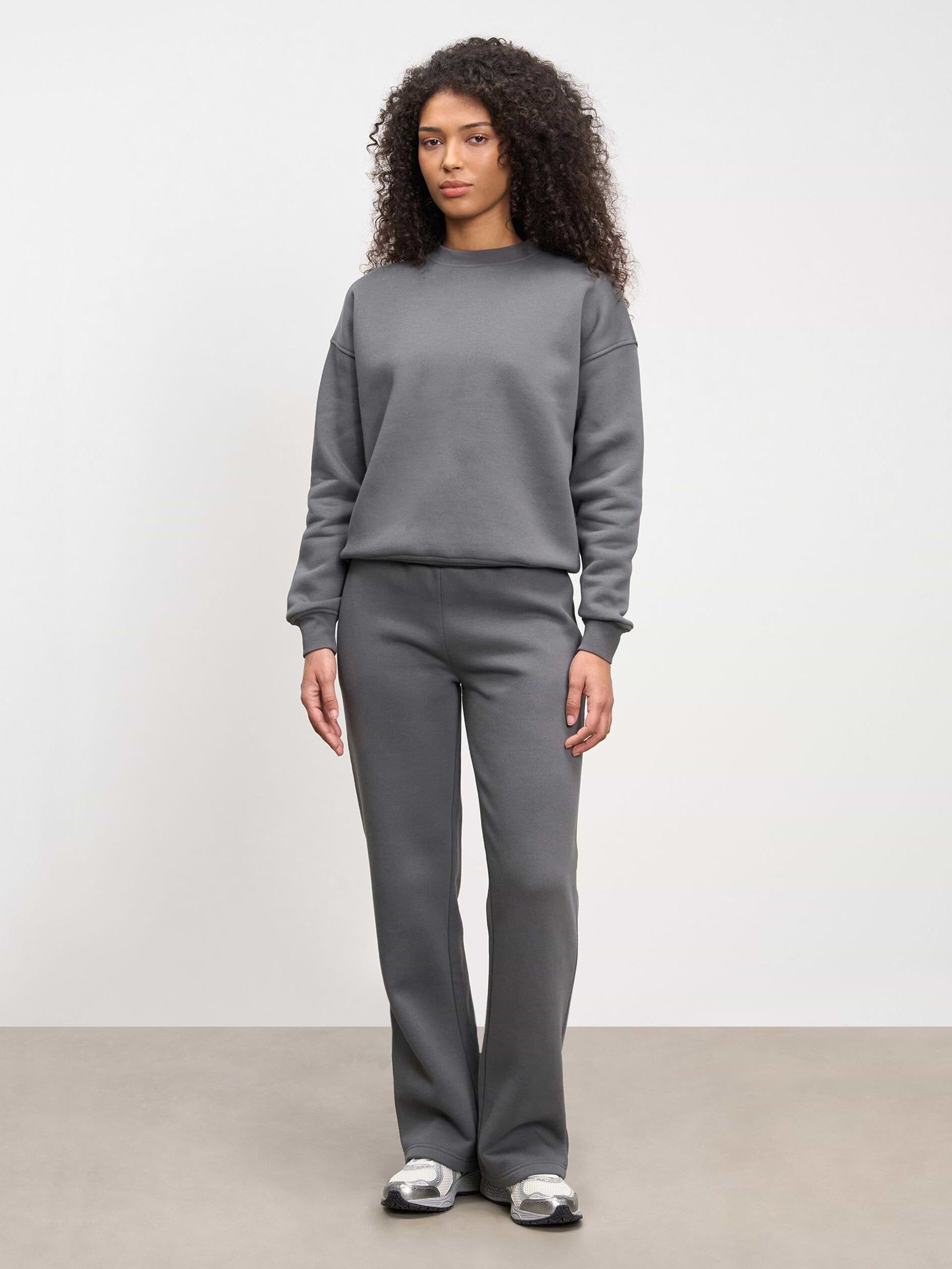 Womens Neoprene Sweatshirt in Grey