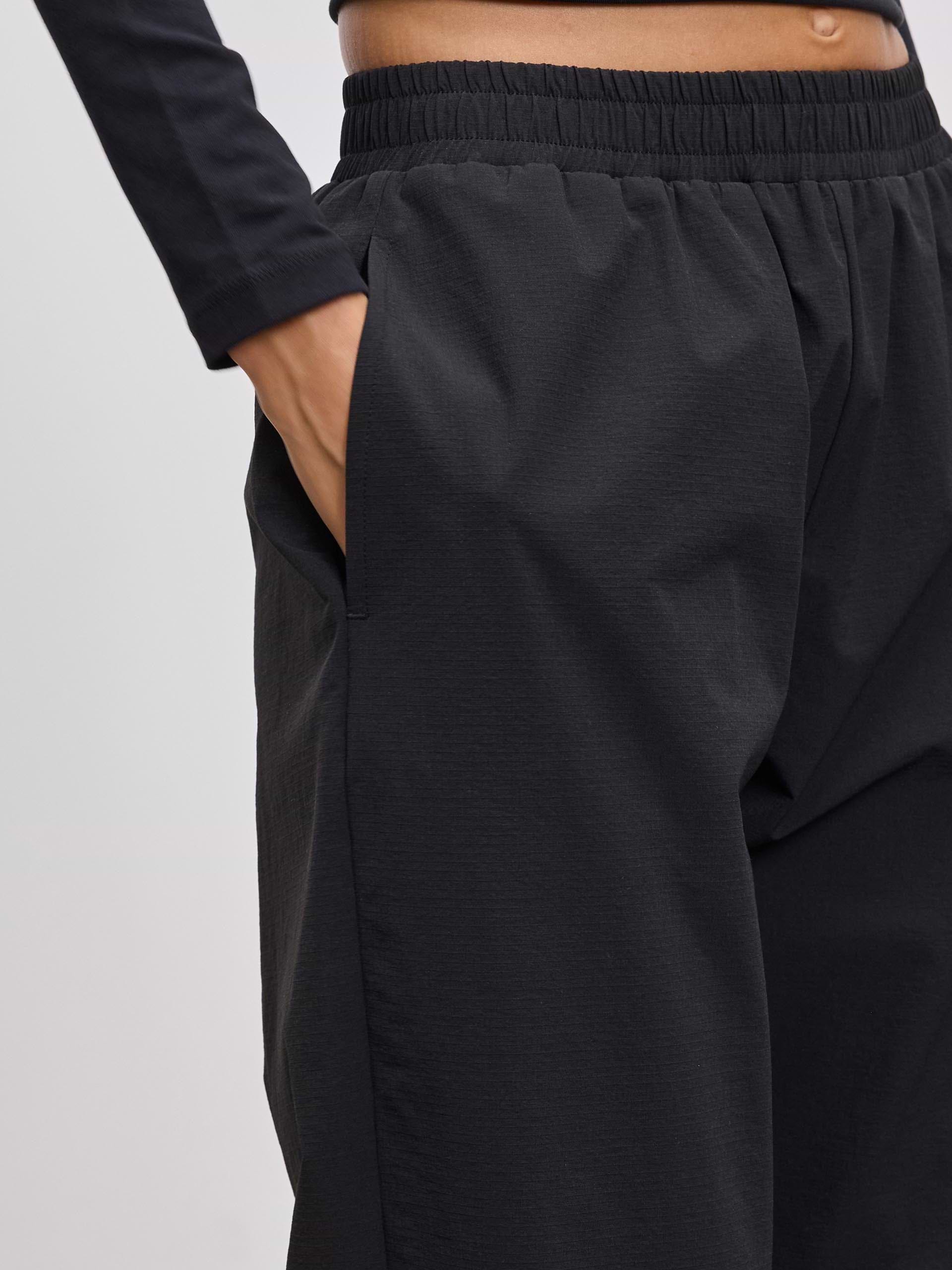 Womens Nylon Trouser in Black