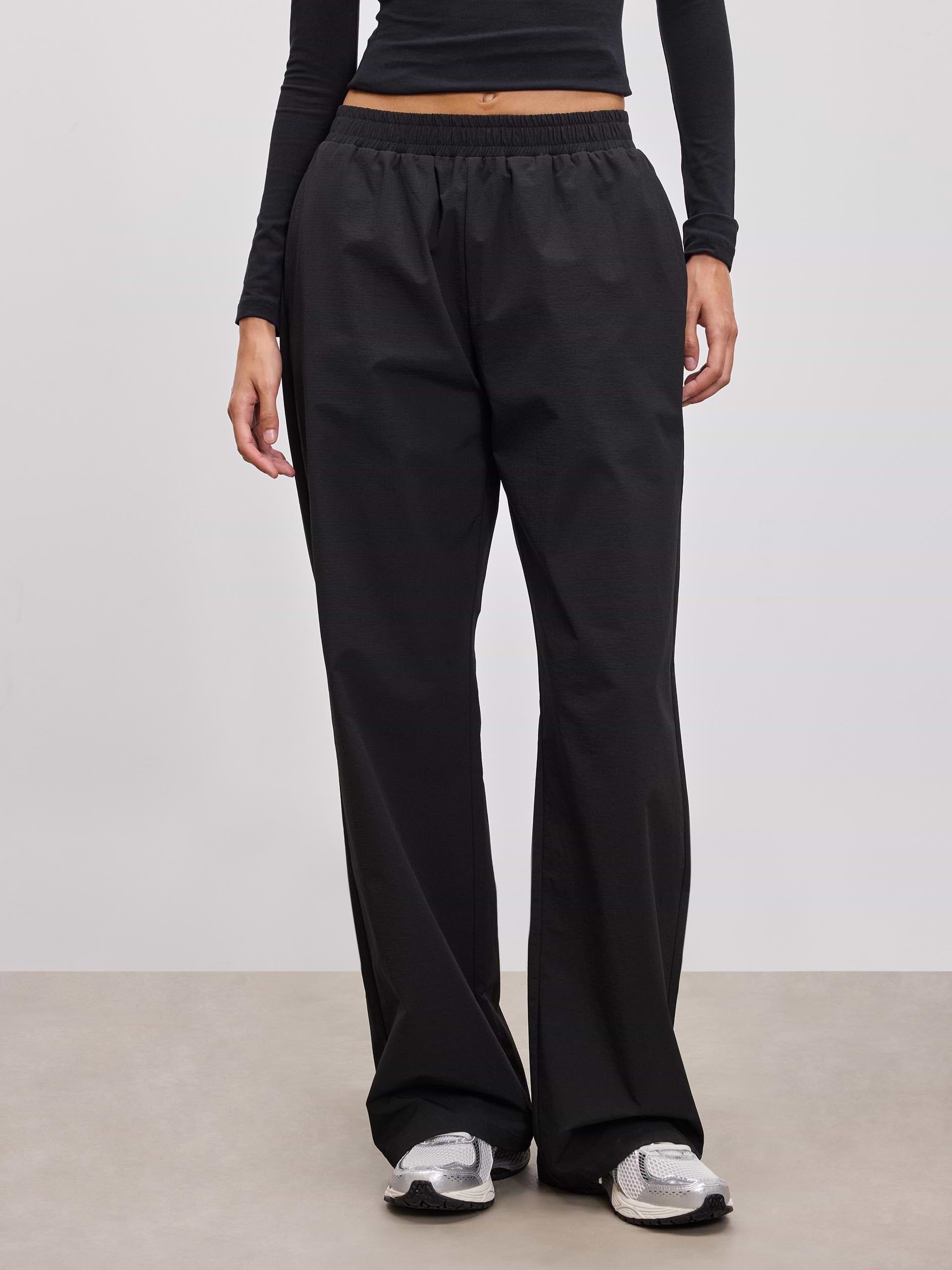 Womens Nylon Trouser in Black