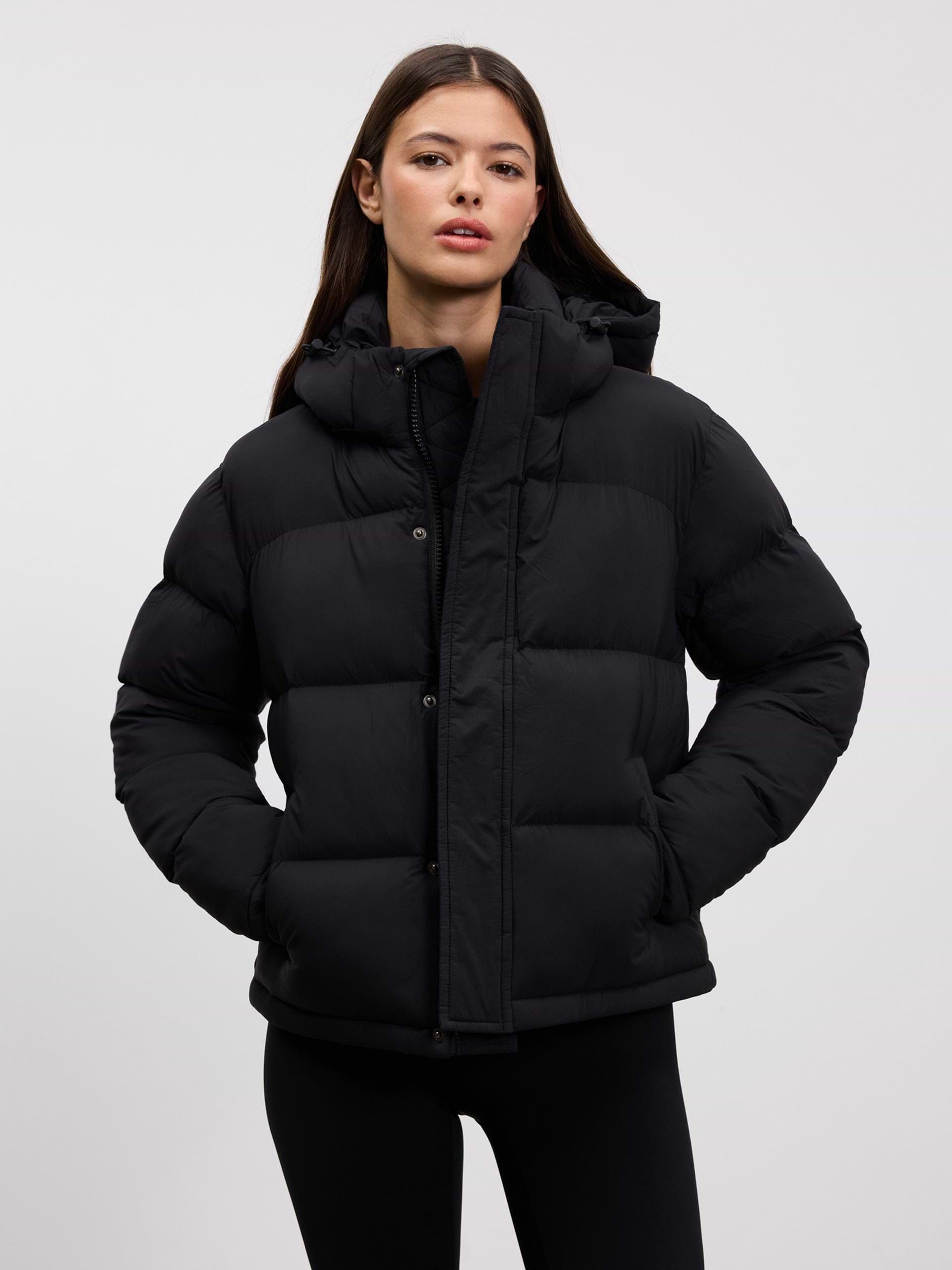 Womens Puffer Jacket in Black