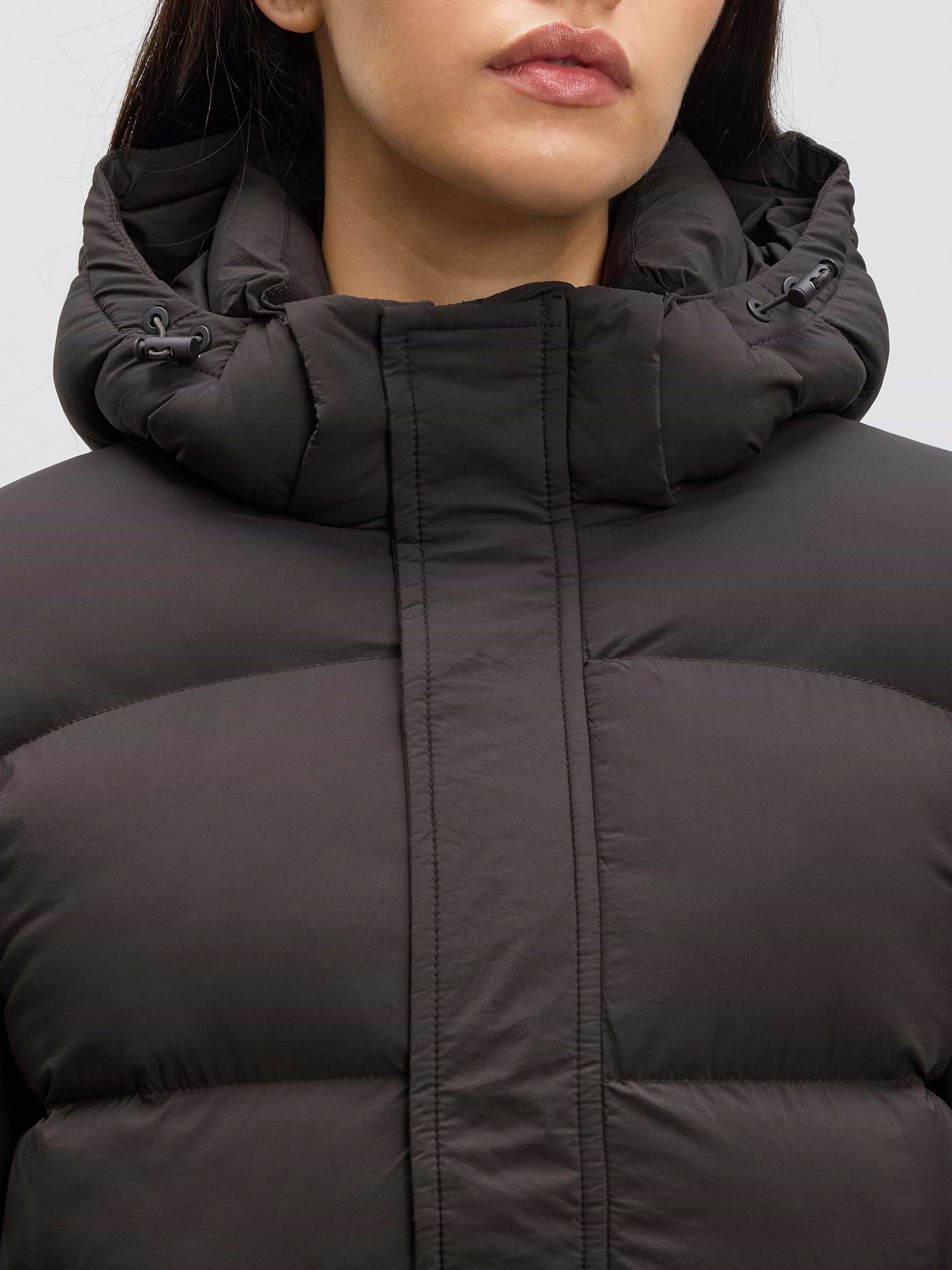 Womens Puffer Jacket in Brown