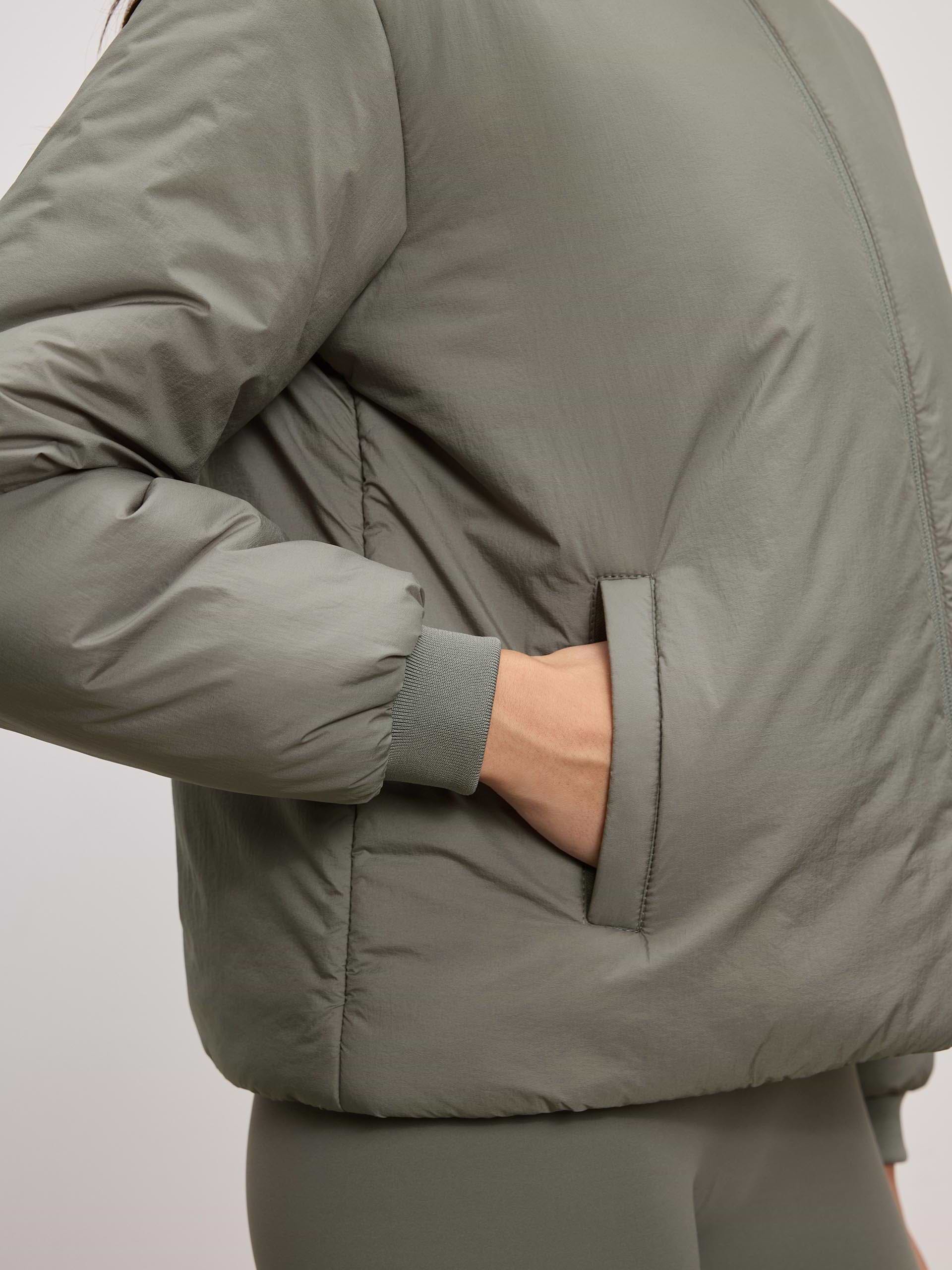 Womens Puffer Windbreaker in Sage