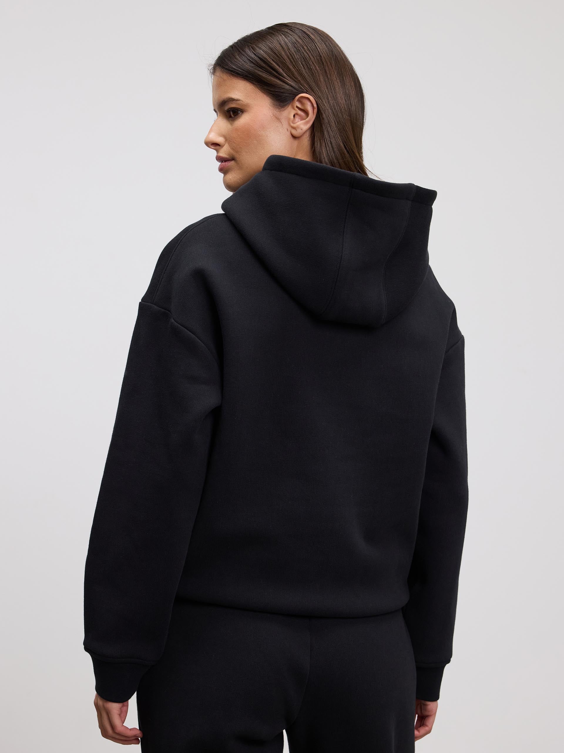 Womens Relaxed Hoodie in Black