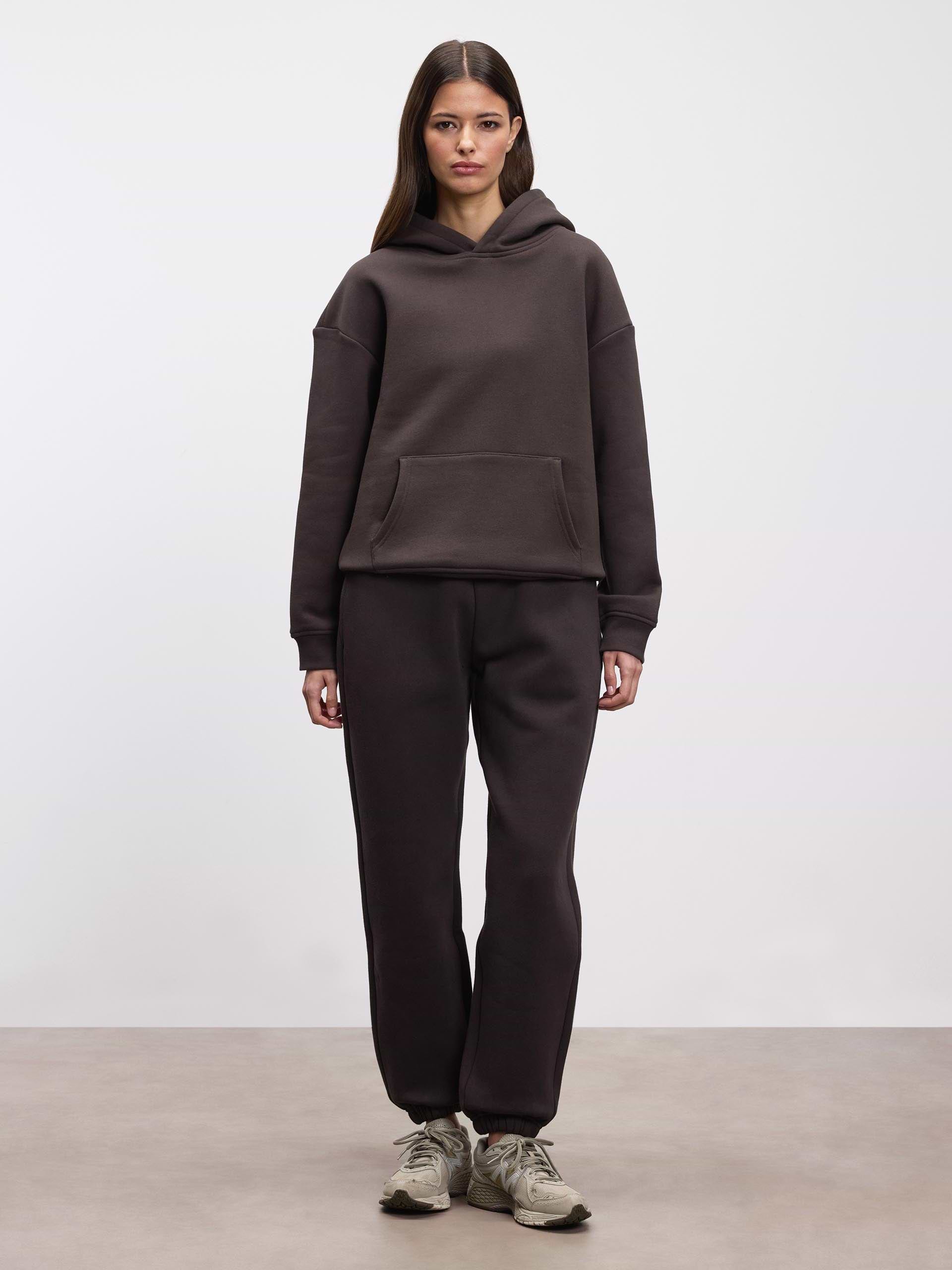 Womens Relaxed Hoodie in Brown