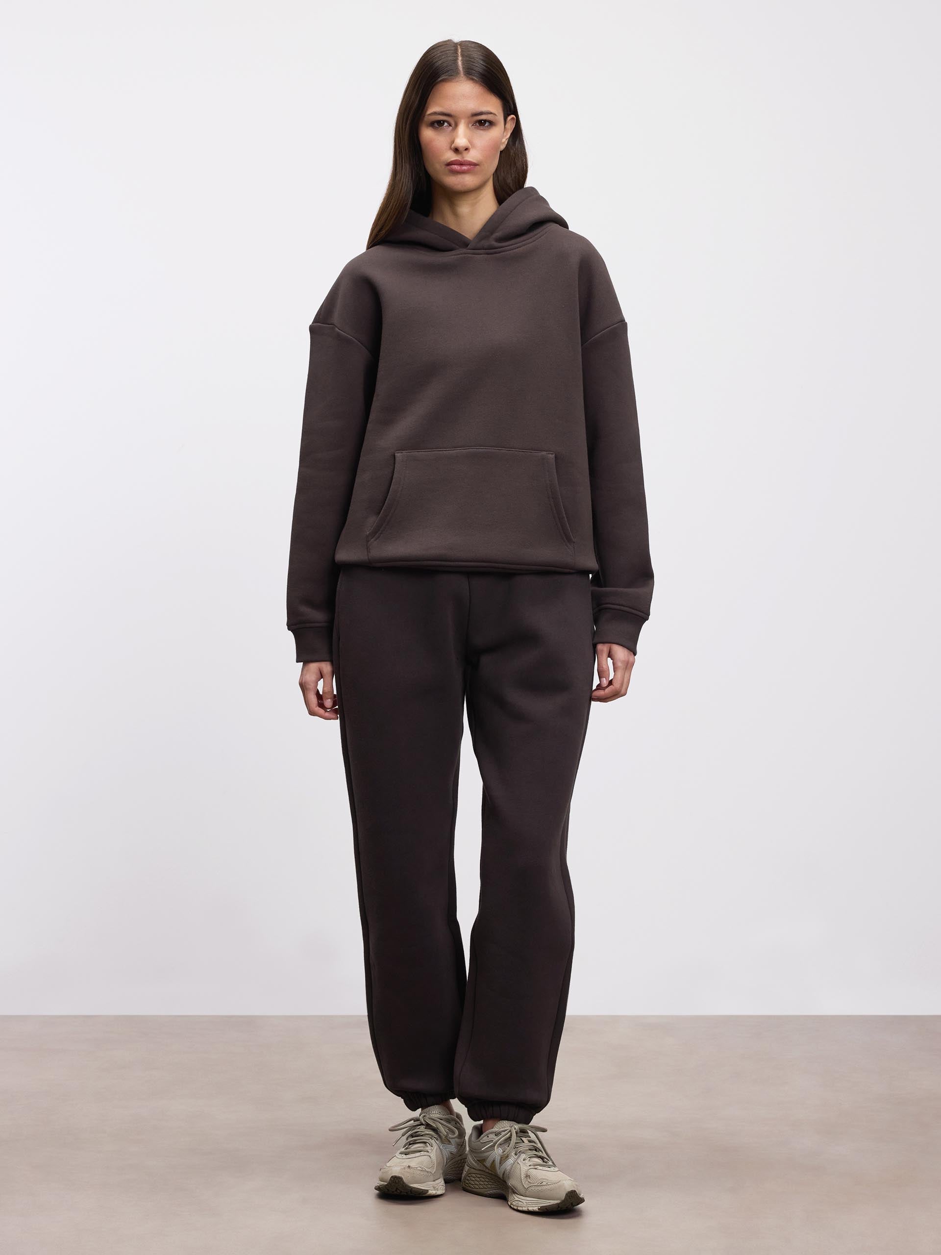 Womens Relaxed Hoodie in Brown
