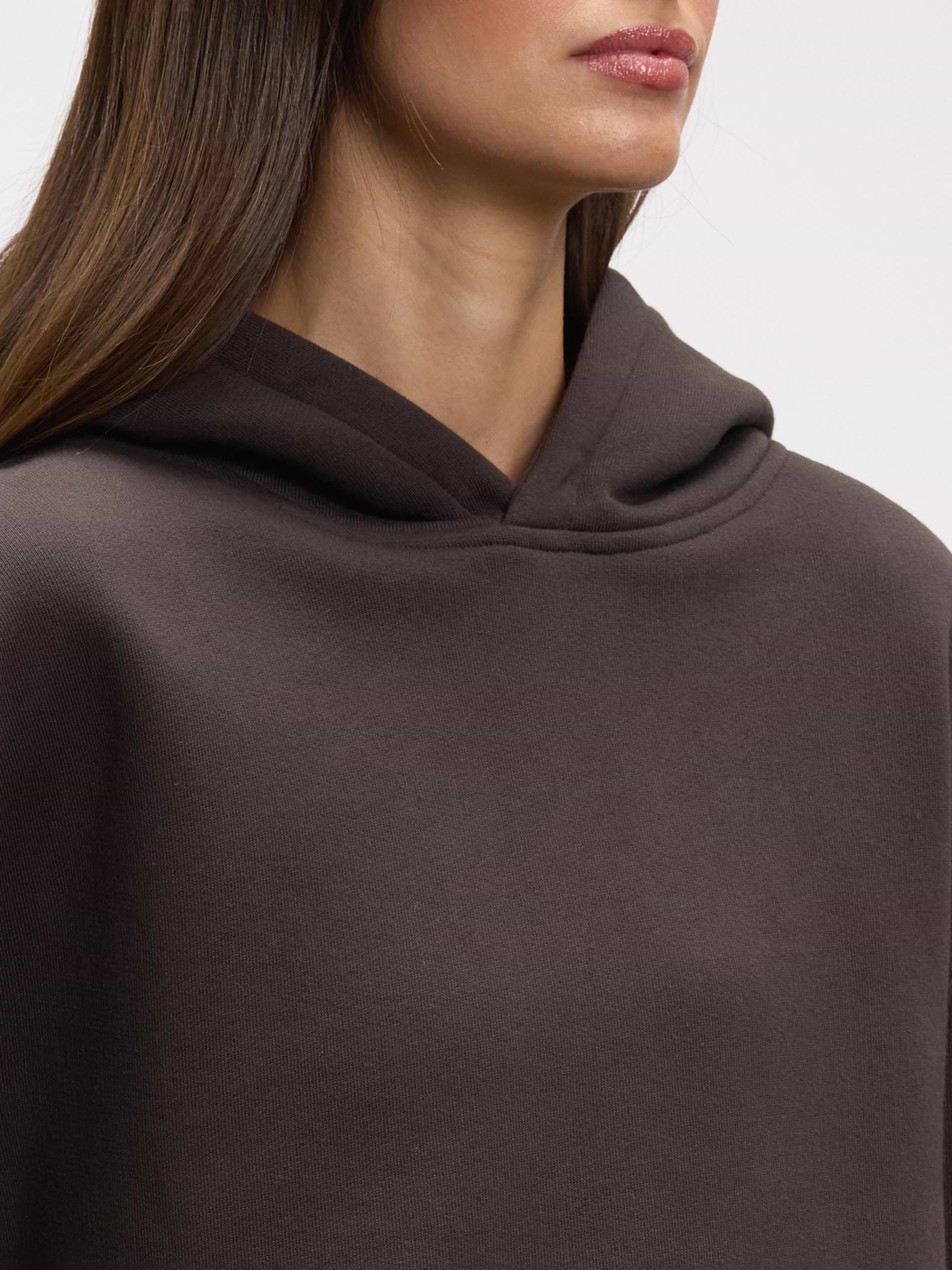 Womens Relaxed Hoodie in Brown