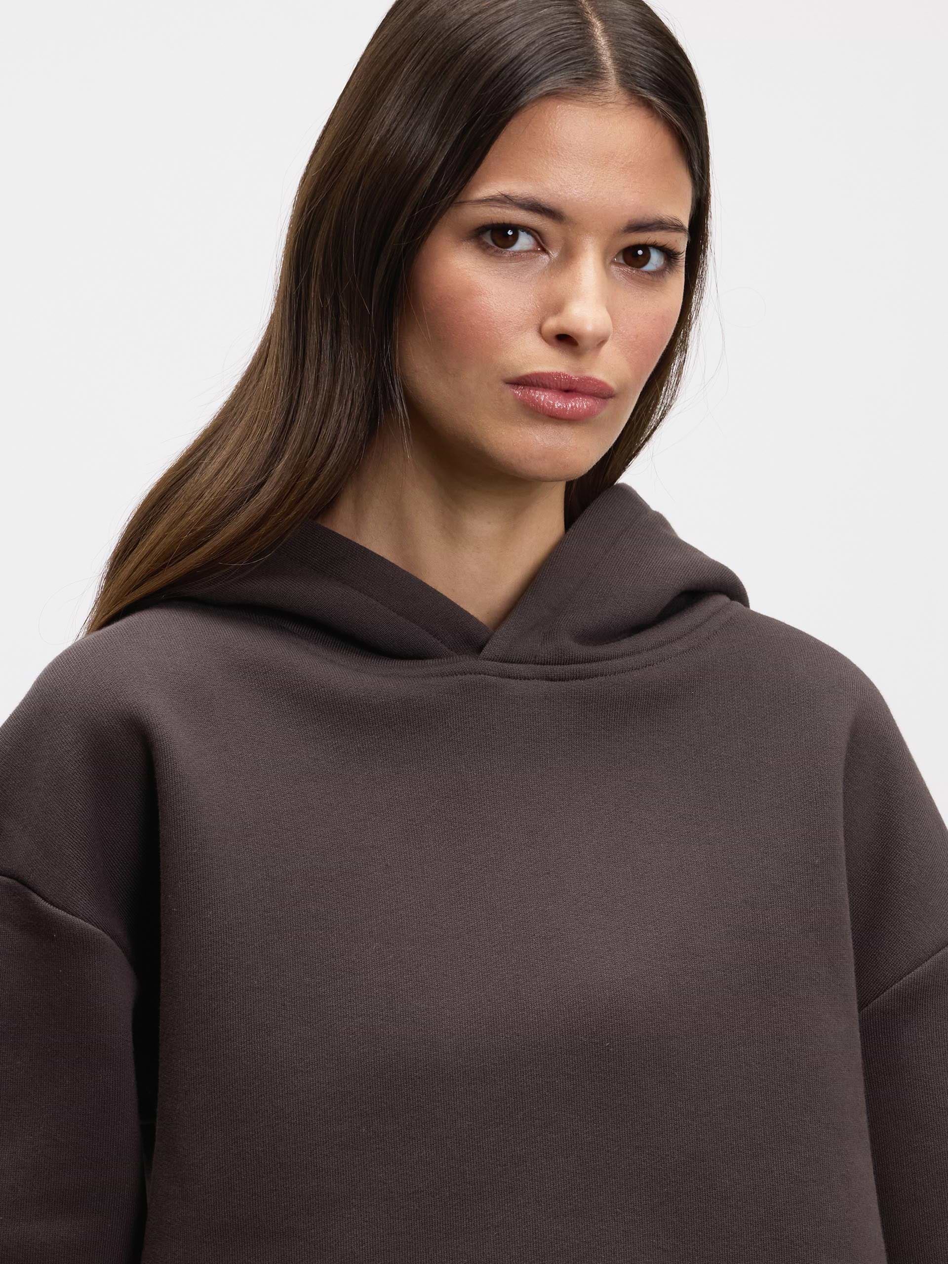 Womens Relaxed Hoodie in Brown