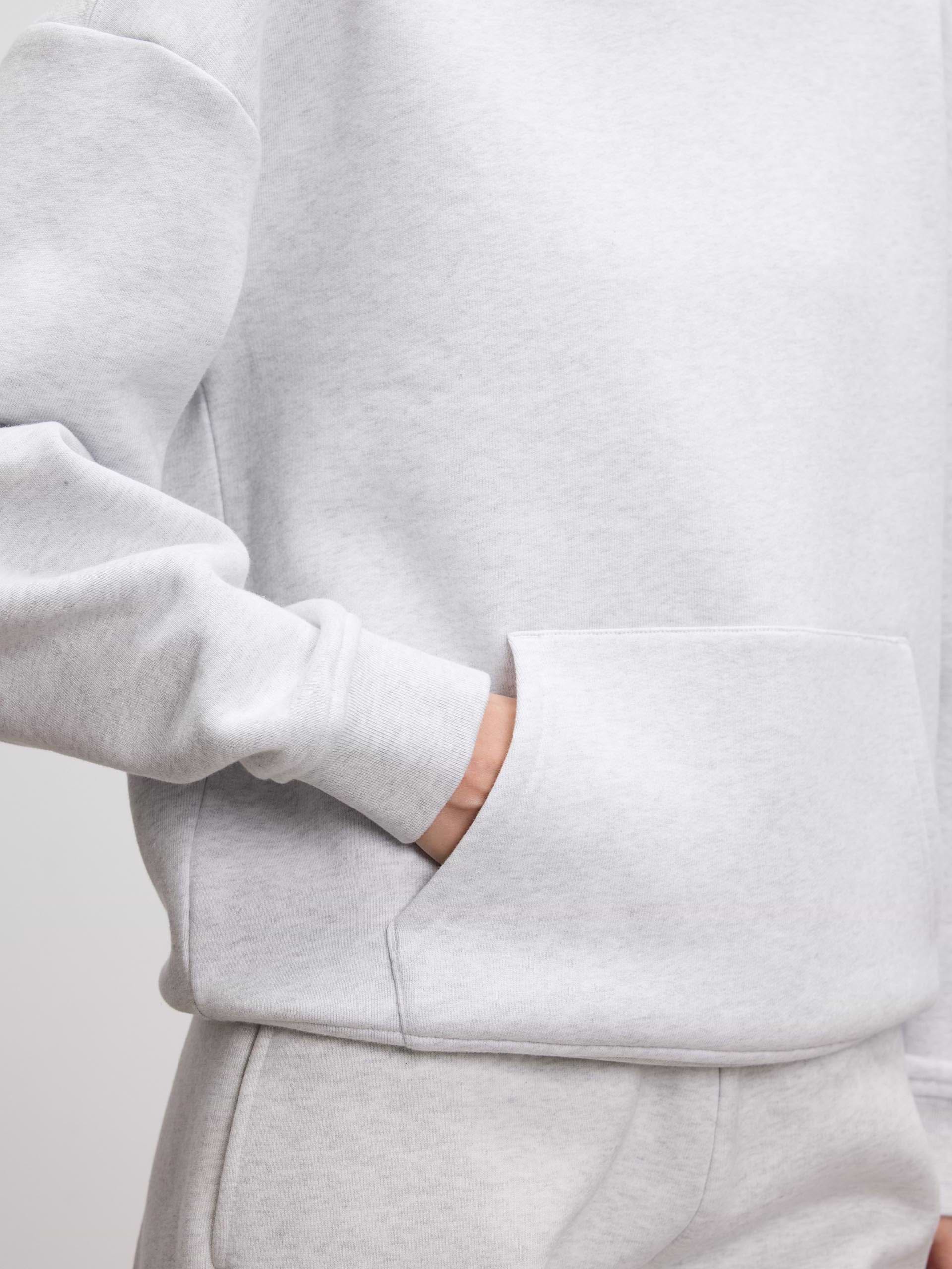 Womens Relaxed Hoodie in Marl Grey