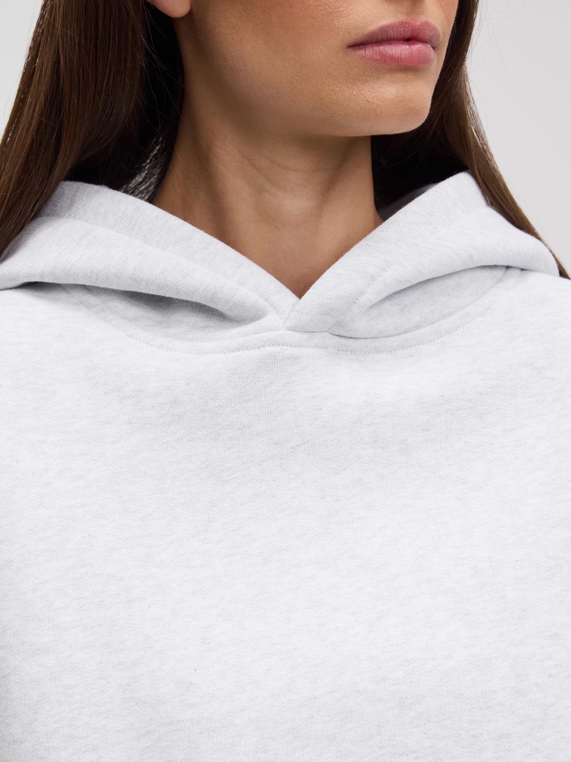 Womens Relaxed Hoodie in Marl Grey