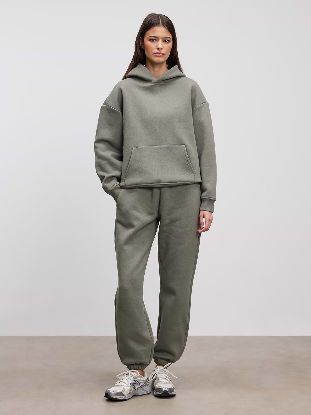 Womens Relaxed Hoodie in Sage | ARNE UK