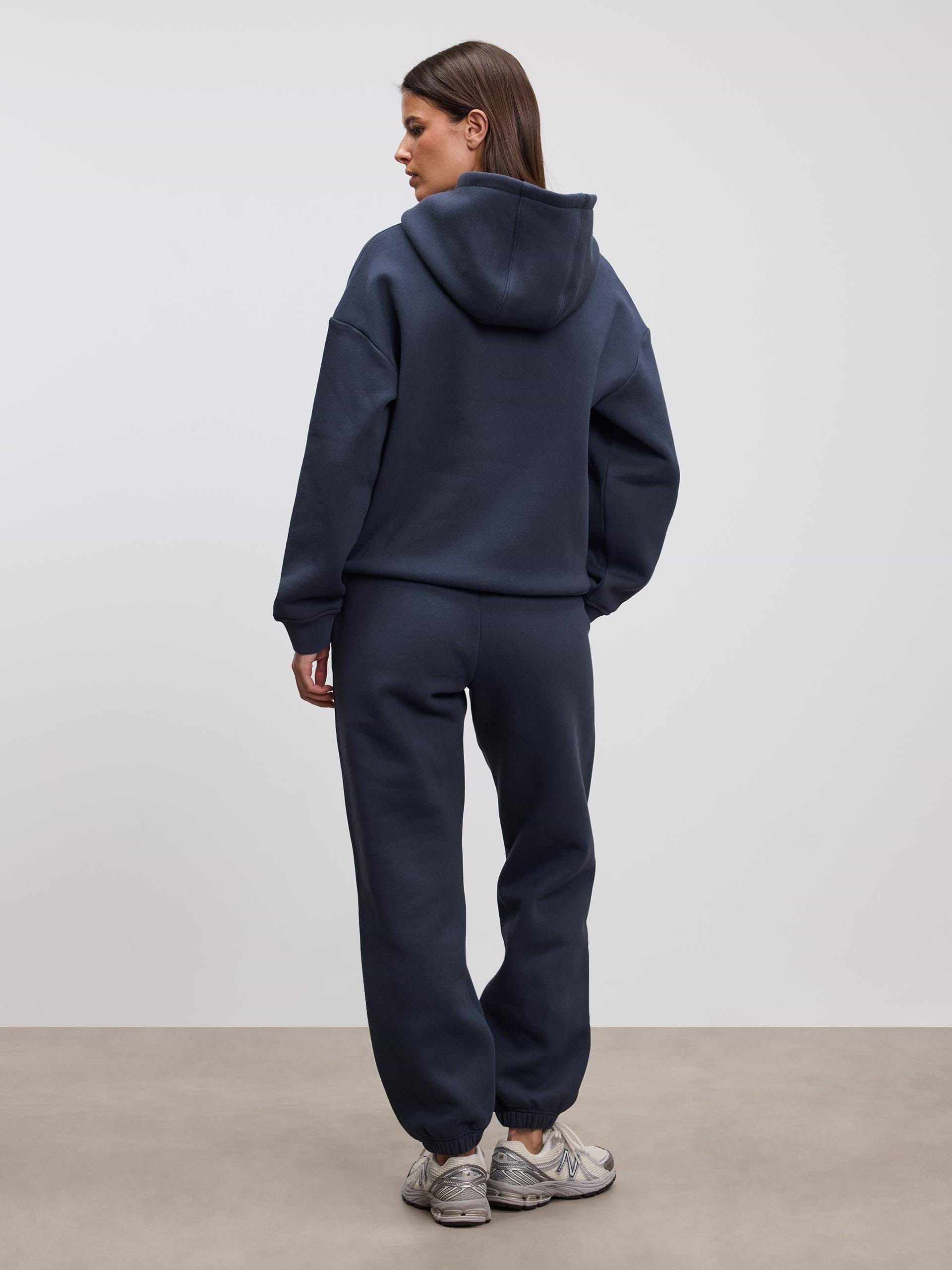 Womens Relaxed Hoodie in Slate Blue