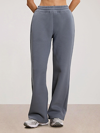 Womens Relaxed Straight Leg Jogger in Dove Blue