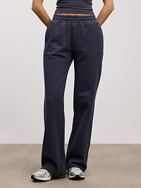 Womens Relaxed Straight Leg Jogger in Slate Blue