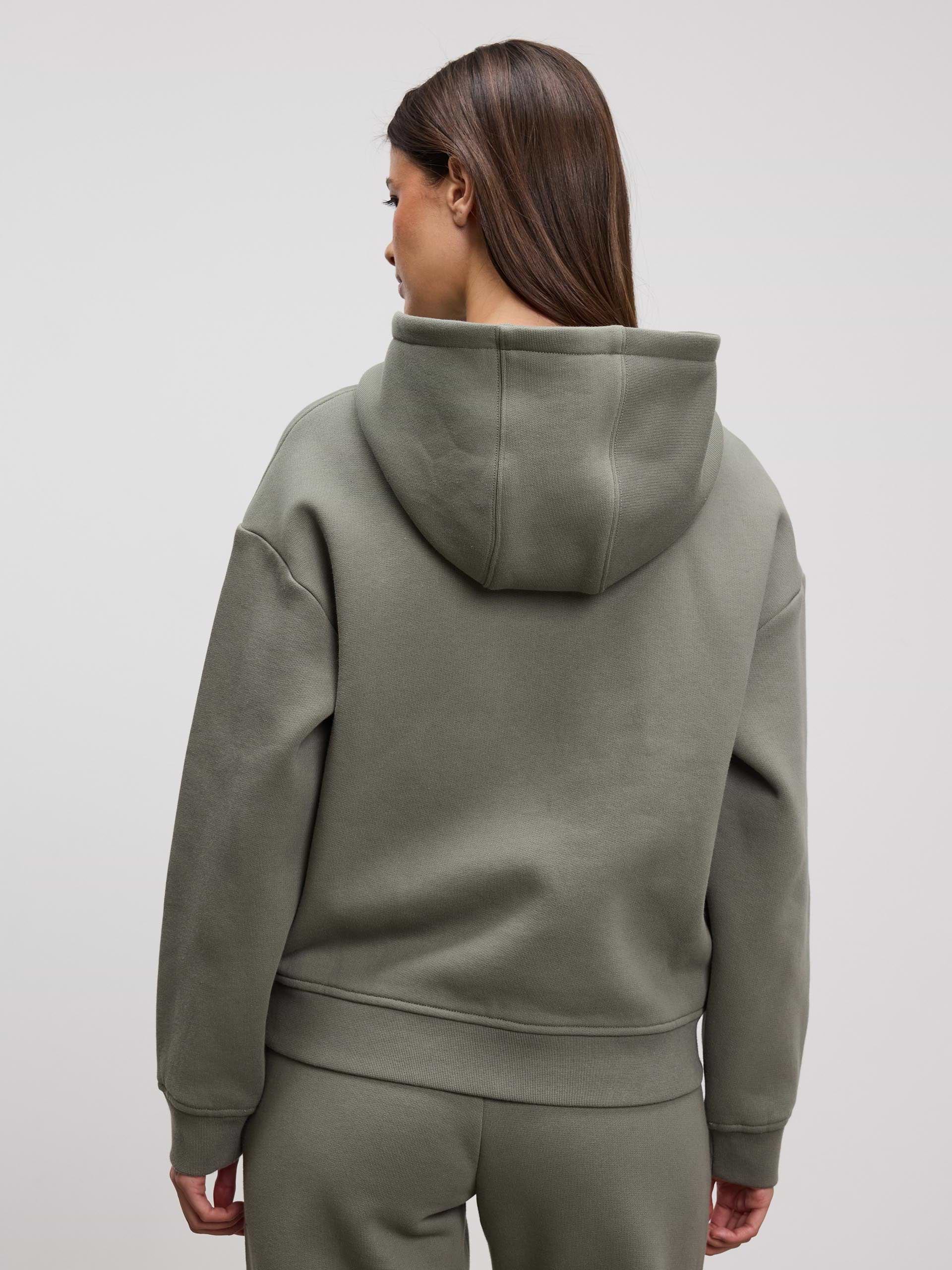Womens Relaxed Zip Hoodie in Sage
