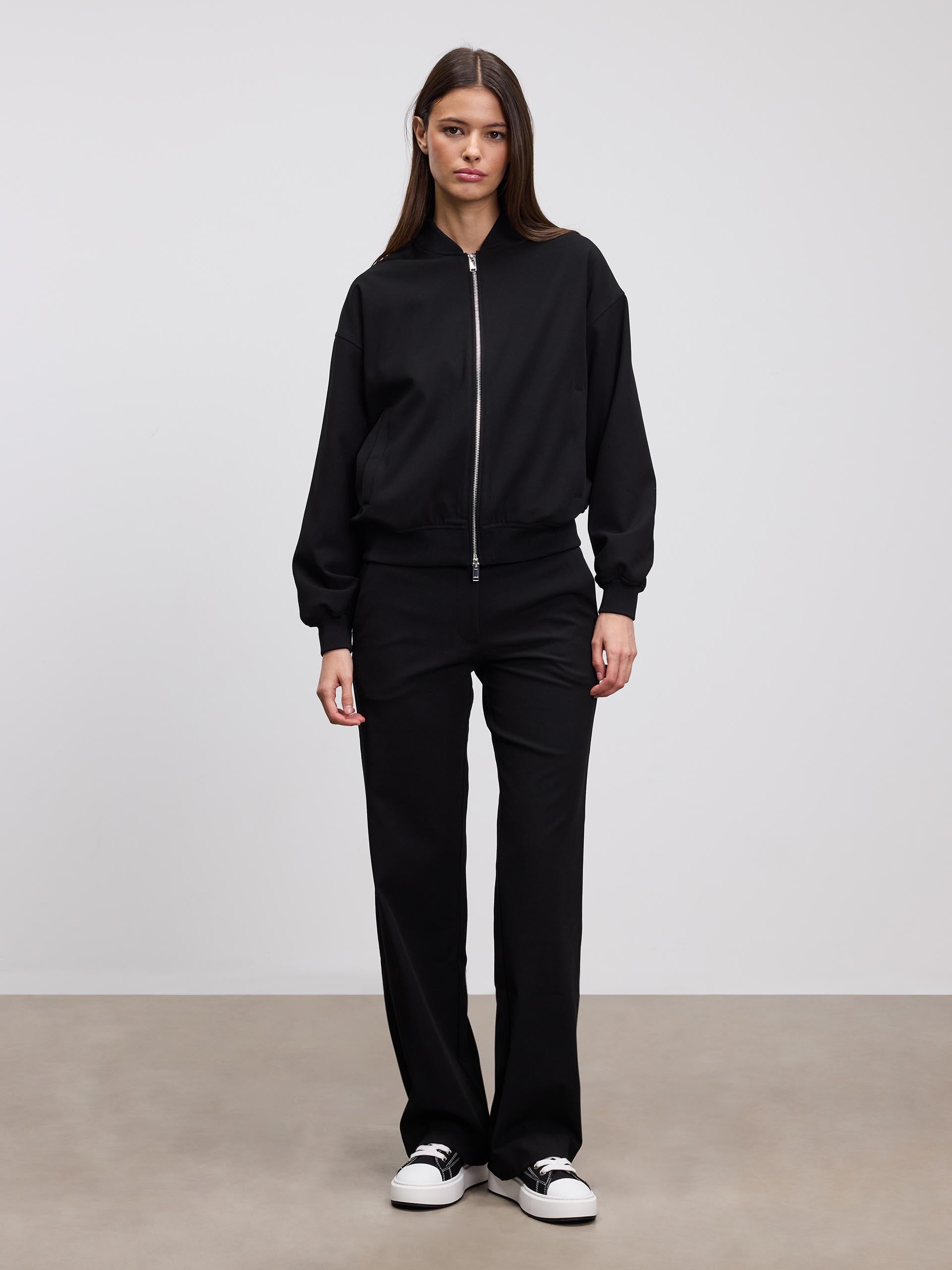 Womens Smart Tailored Trouser in Black