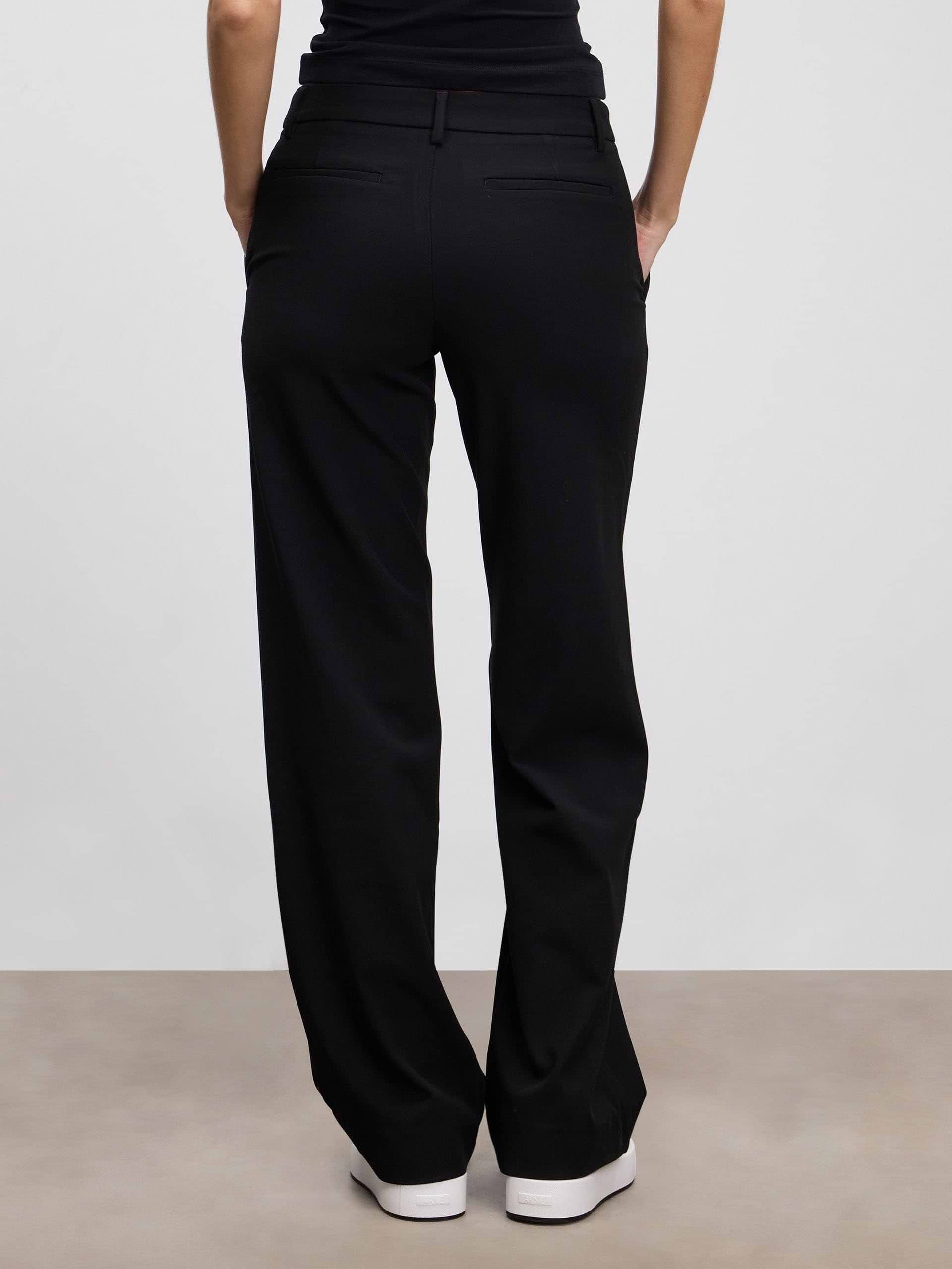 Womens Smart Tailored Trouser in Black