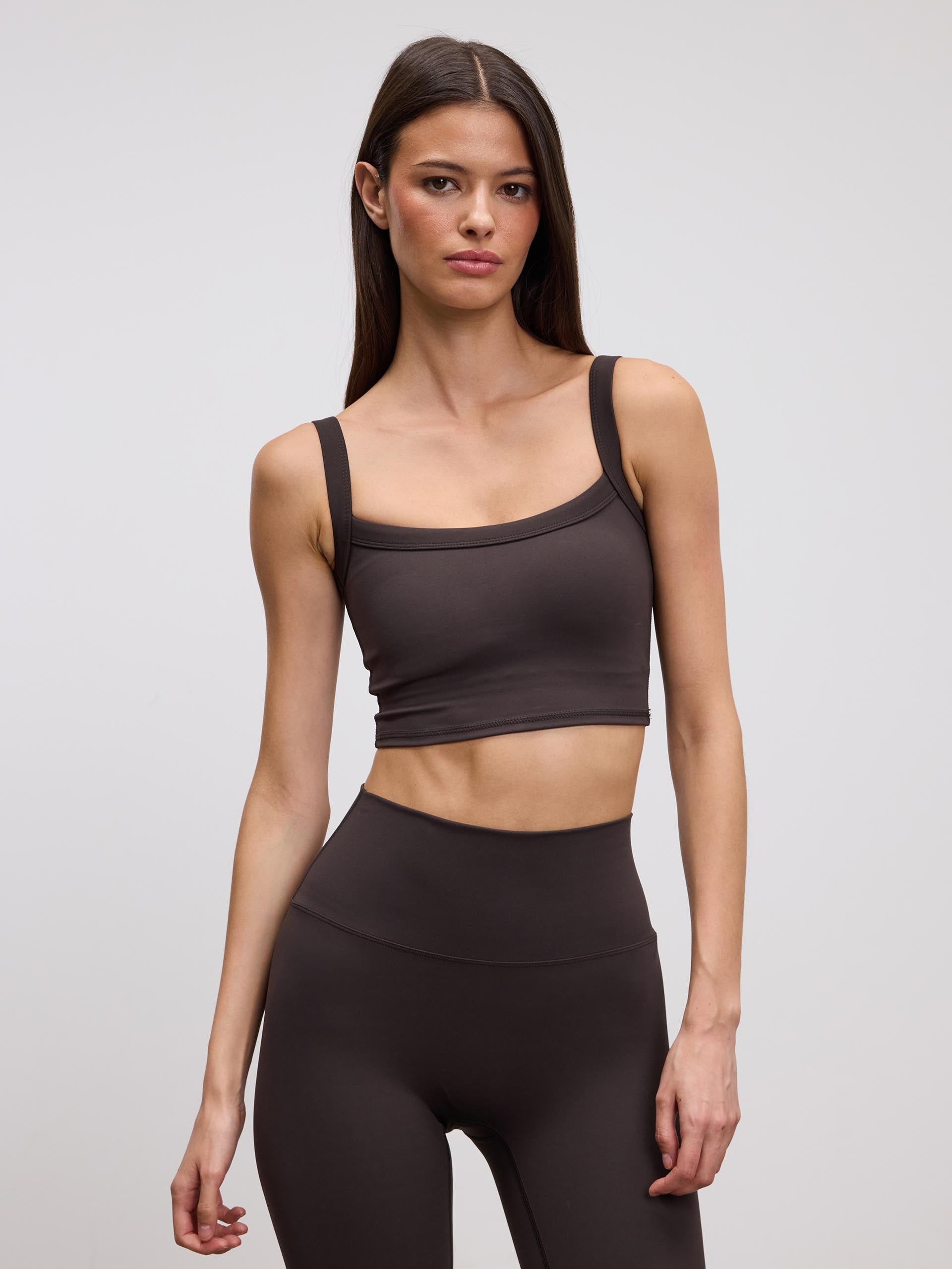 Womens Active Sports Bra in Brown