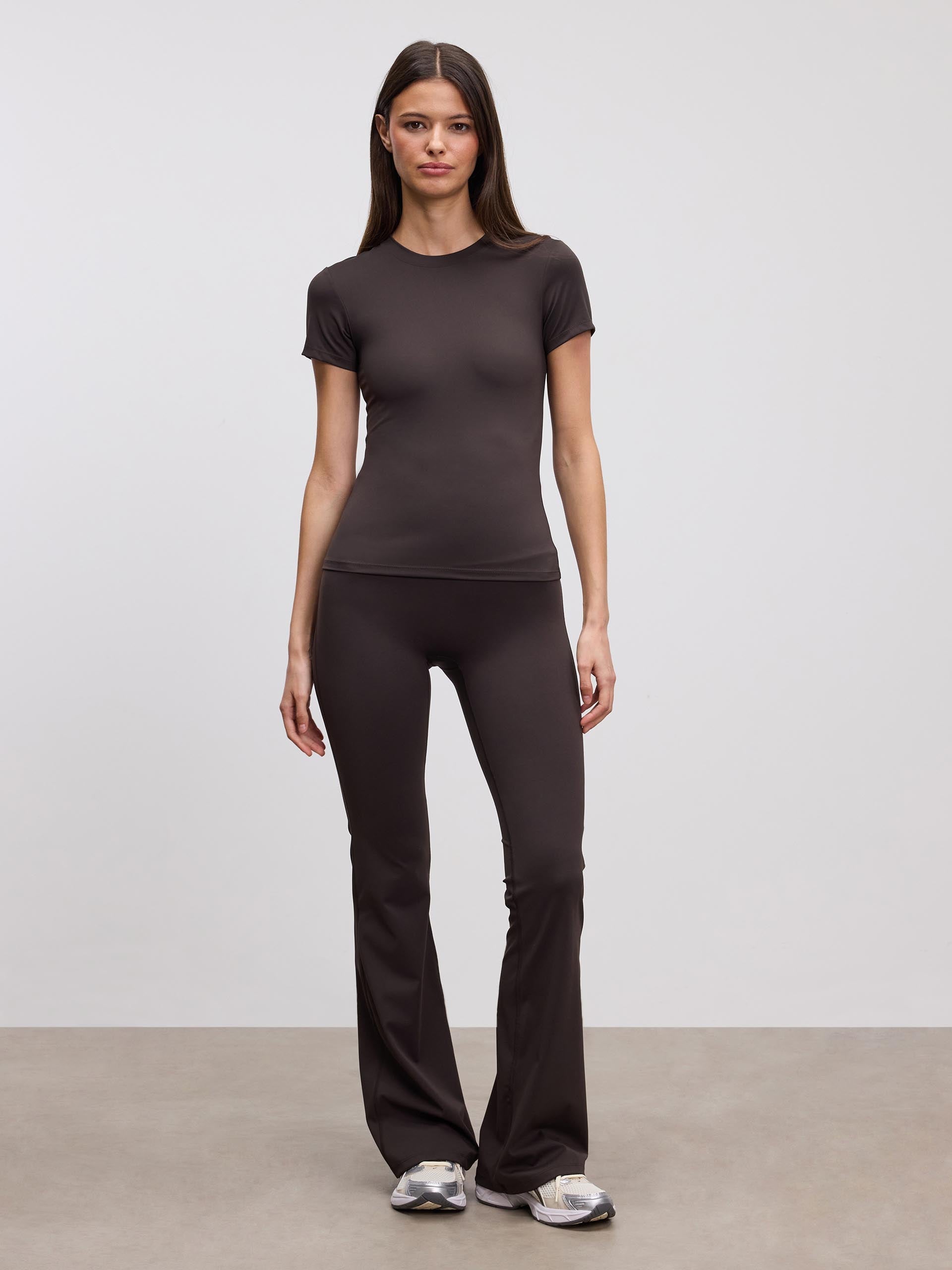 Womens Active T-Shirt in Brown