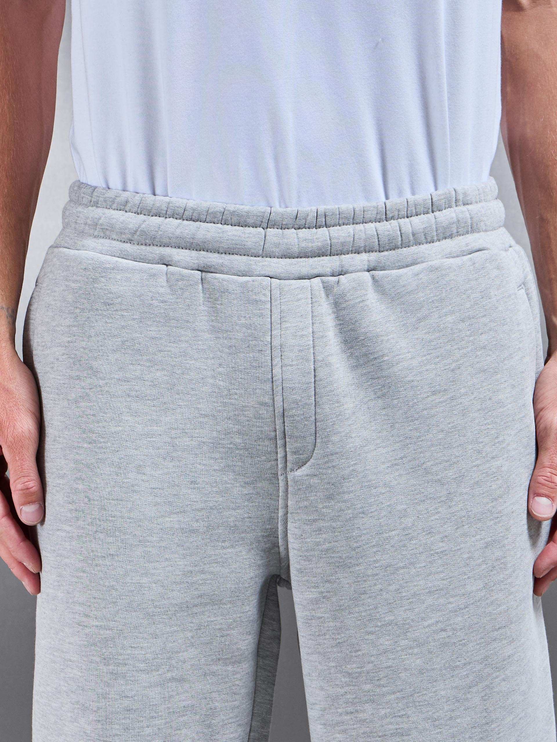 Essential Straight Leg Jogger in Marl Grey