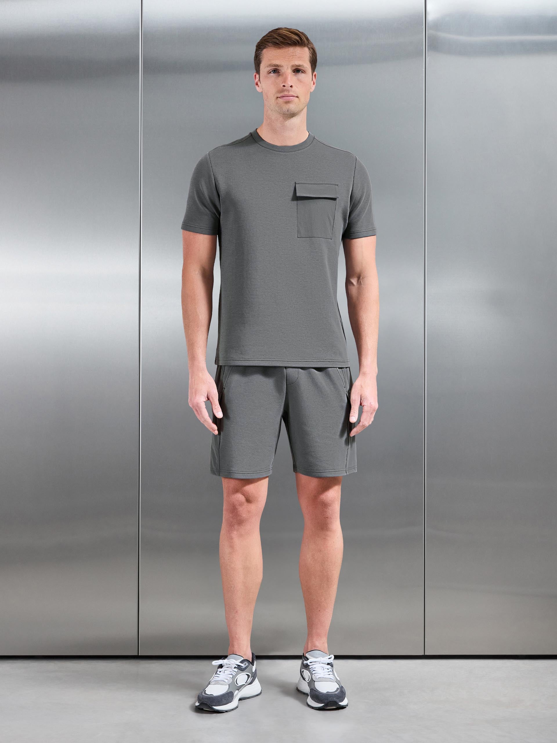Hybrid Cargo T-Shirt in Grey