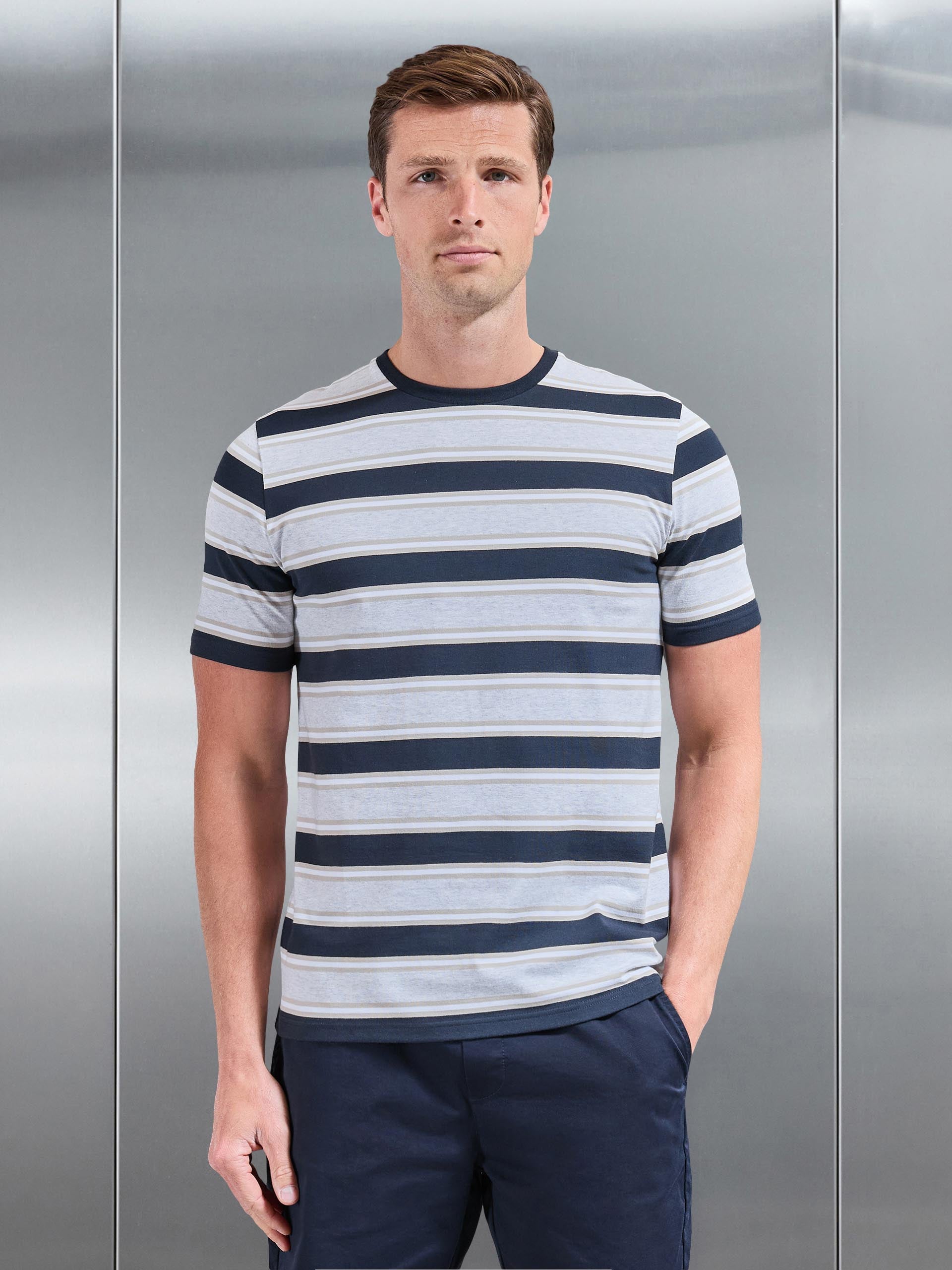 Stripe T-Shirt in Navy