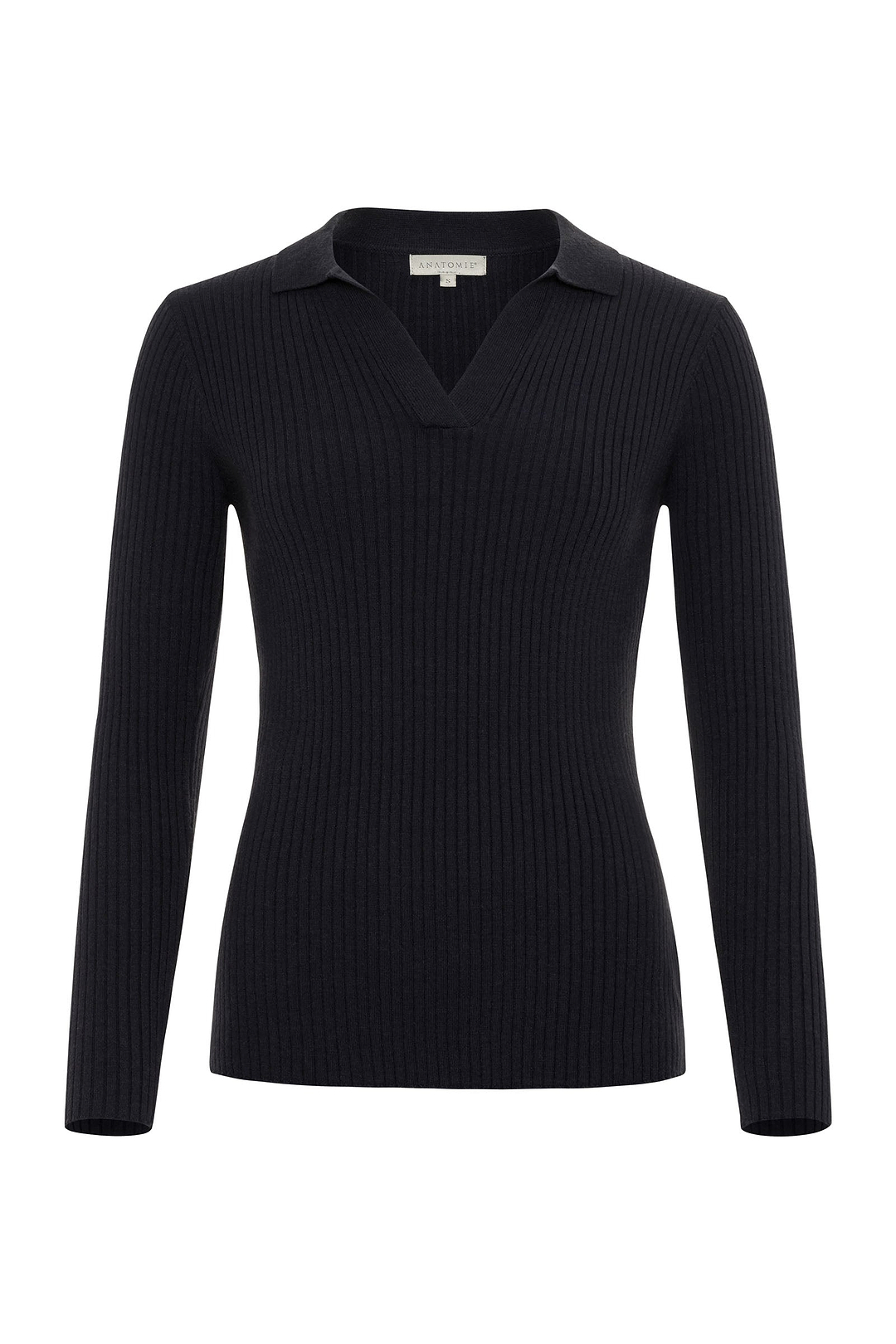 Georgie Rib Sweater Knit Collared Top – Anatomie