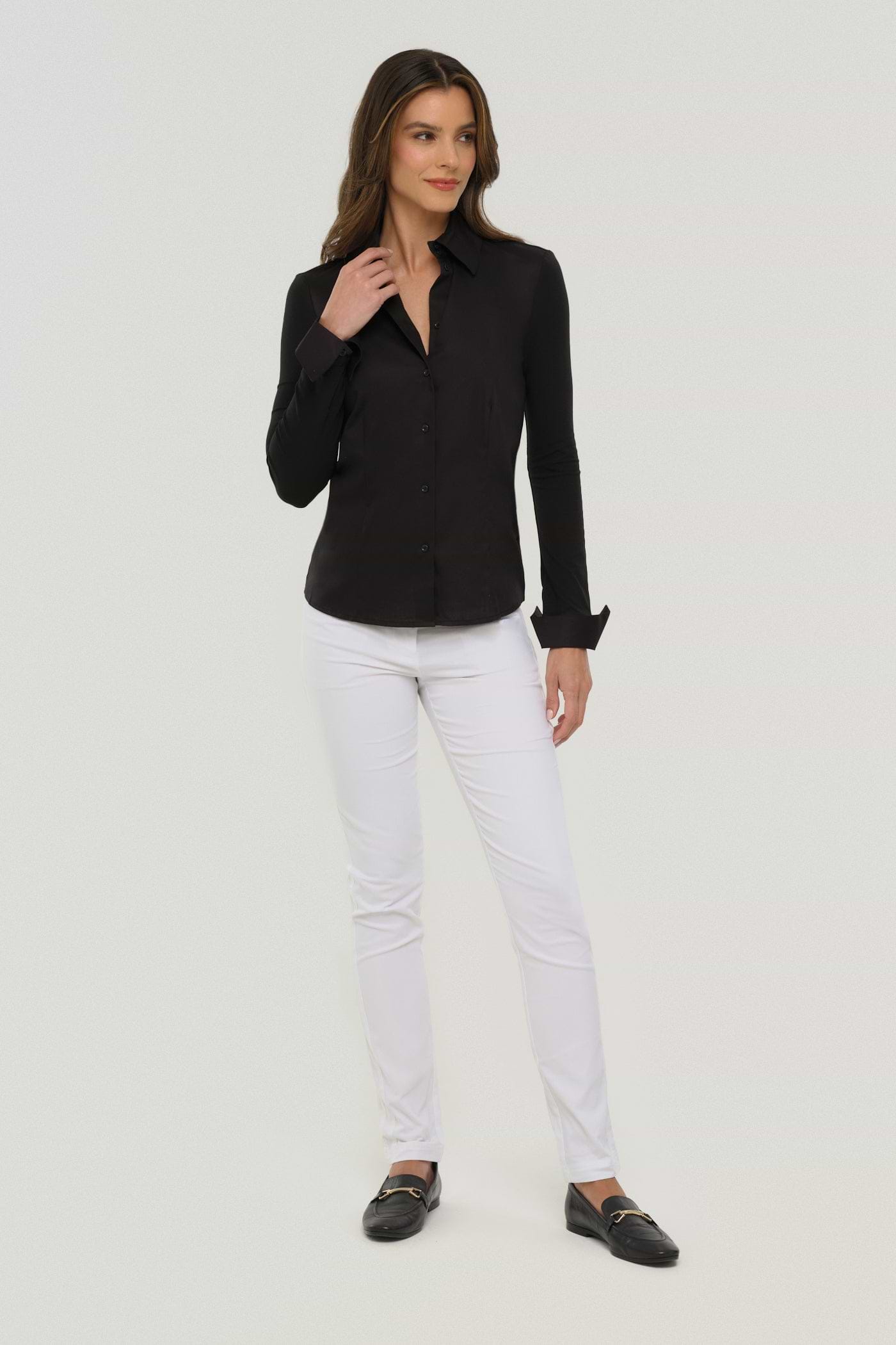 dress shirt alicrada Men's Dress Shirt Lay Down Collar