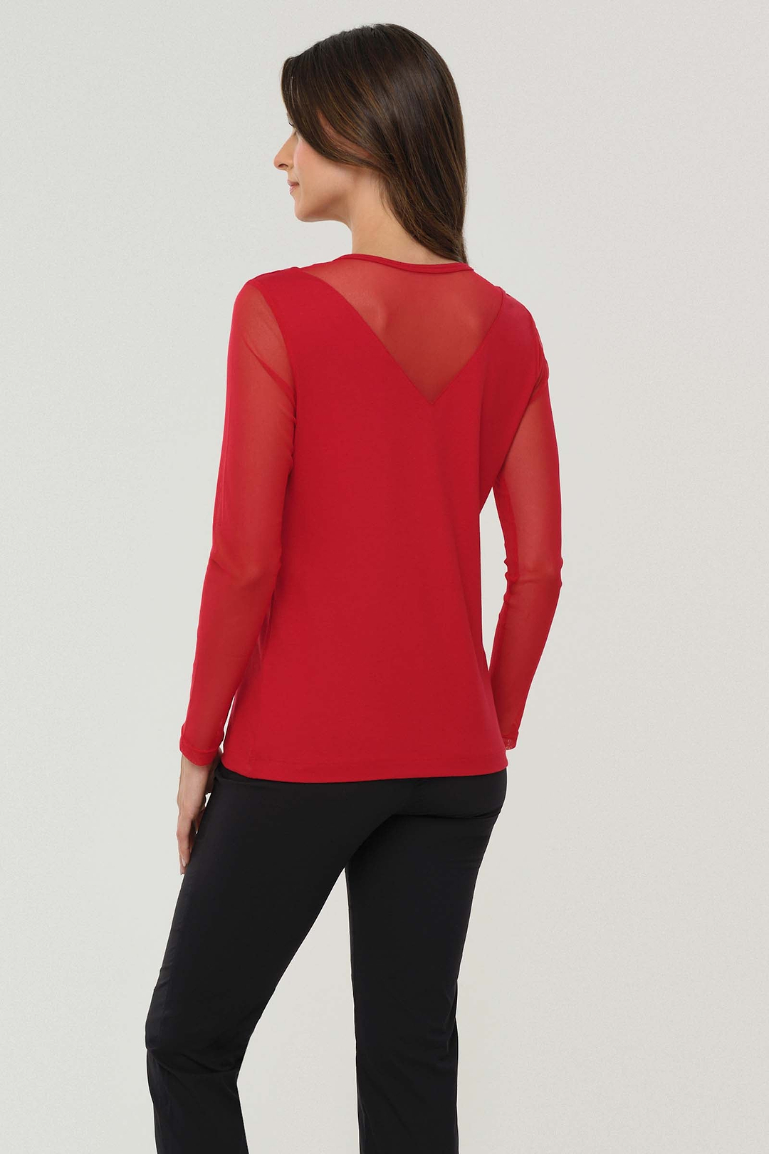 Kim Mesh-Sleeve Top in Pima Modal – Anatomie