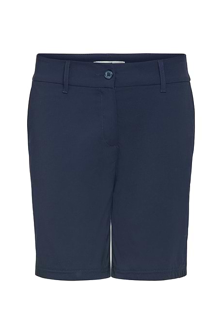 The Best Travel Shorts. Flat Lay of a Breck Short in Navy.