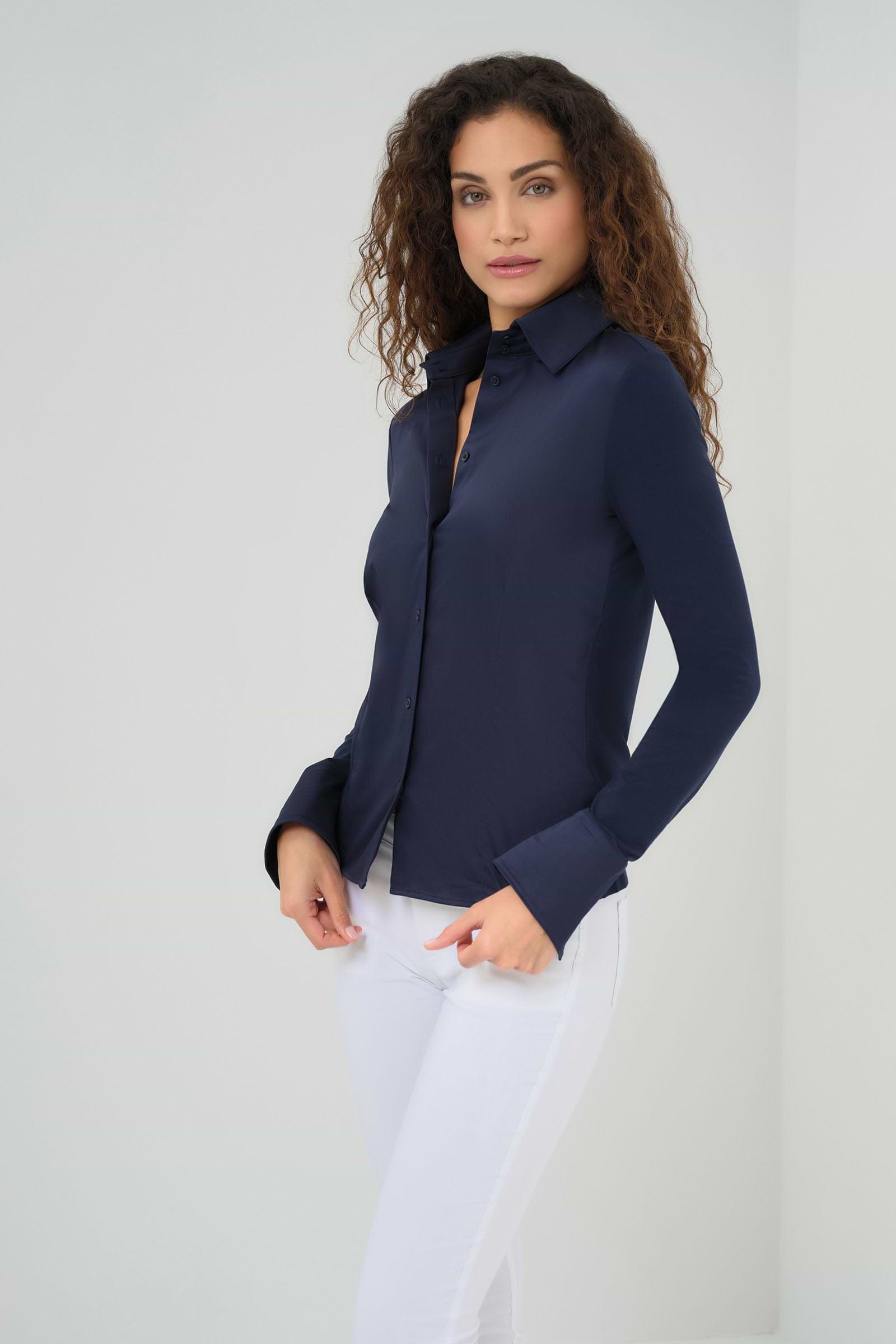dress shirt alicrada Men's Dress Shirt Lay Down Collar