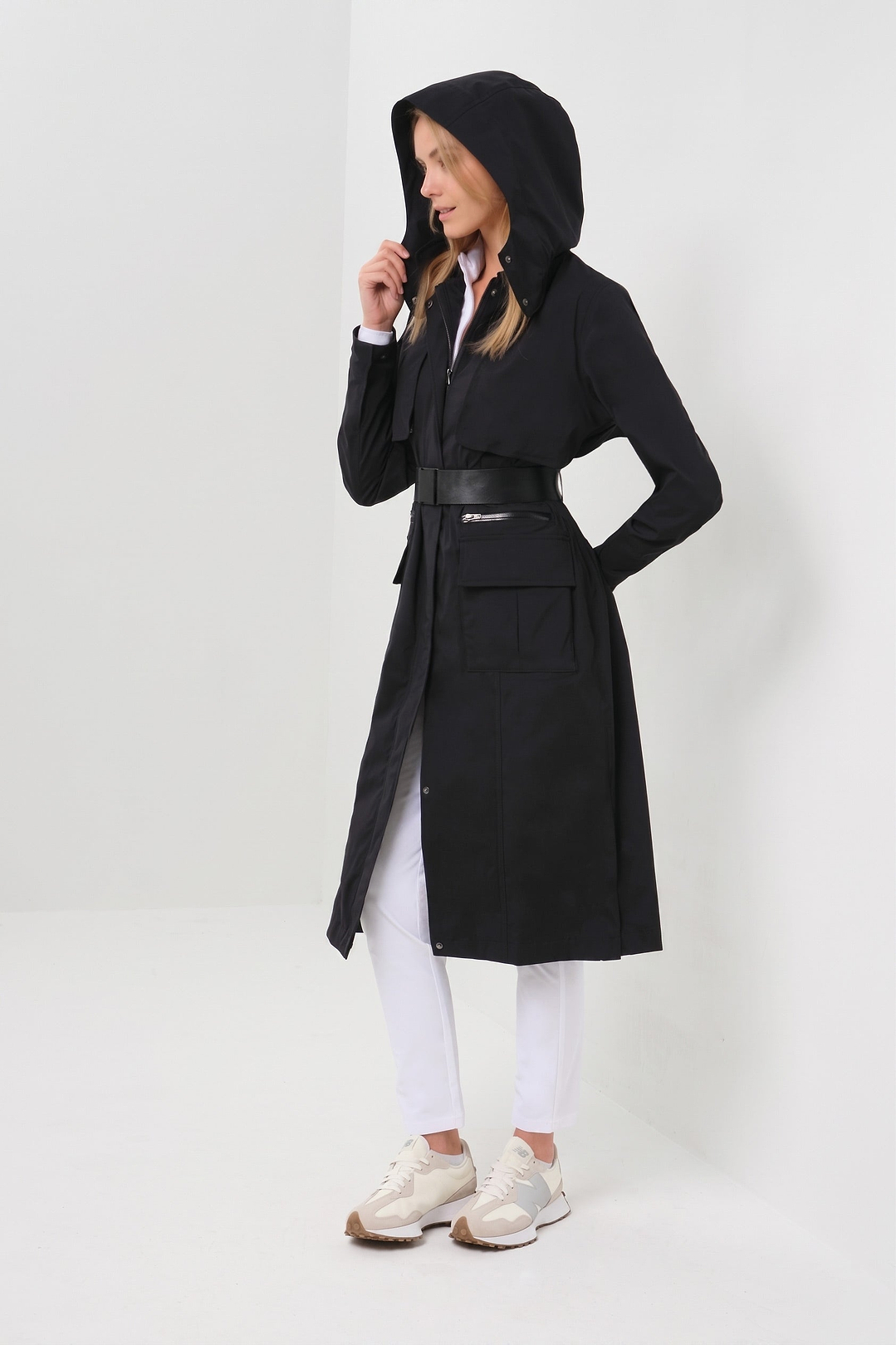 Kenya Waterproof Trench Coat with Removable Hood & Belt – Anatomie