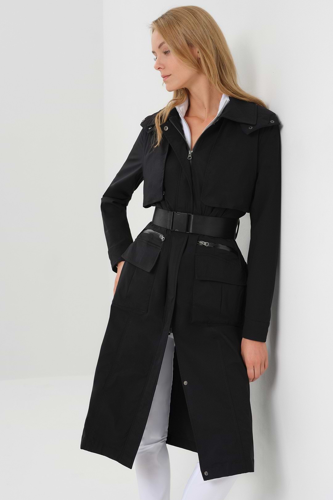 Kenya Waterproof Trench Coat with Removable Hood & Belt – Anatomie