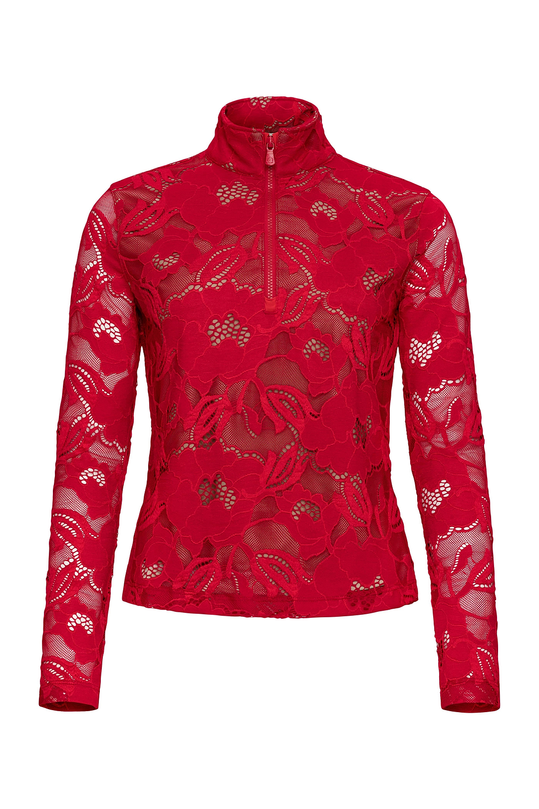 Lace Stacey 1/4 Zip Front Longsleeve Top – Anatomie